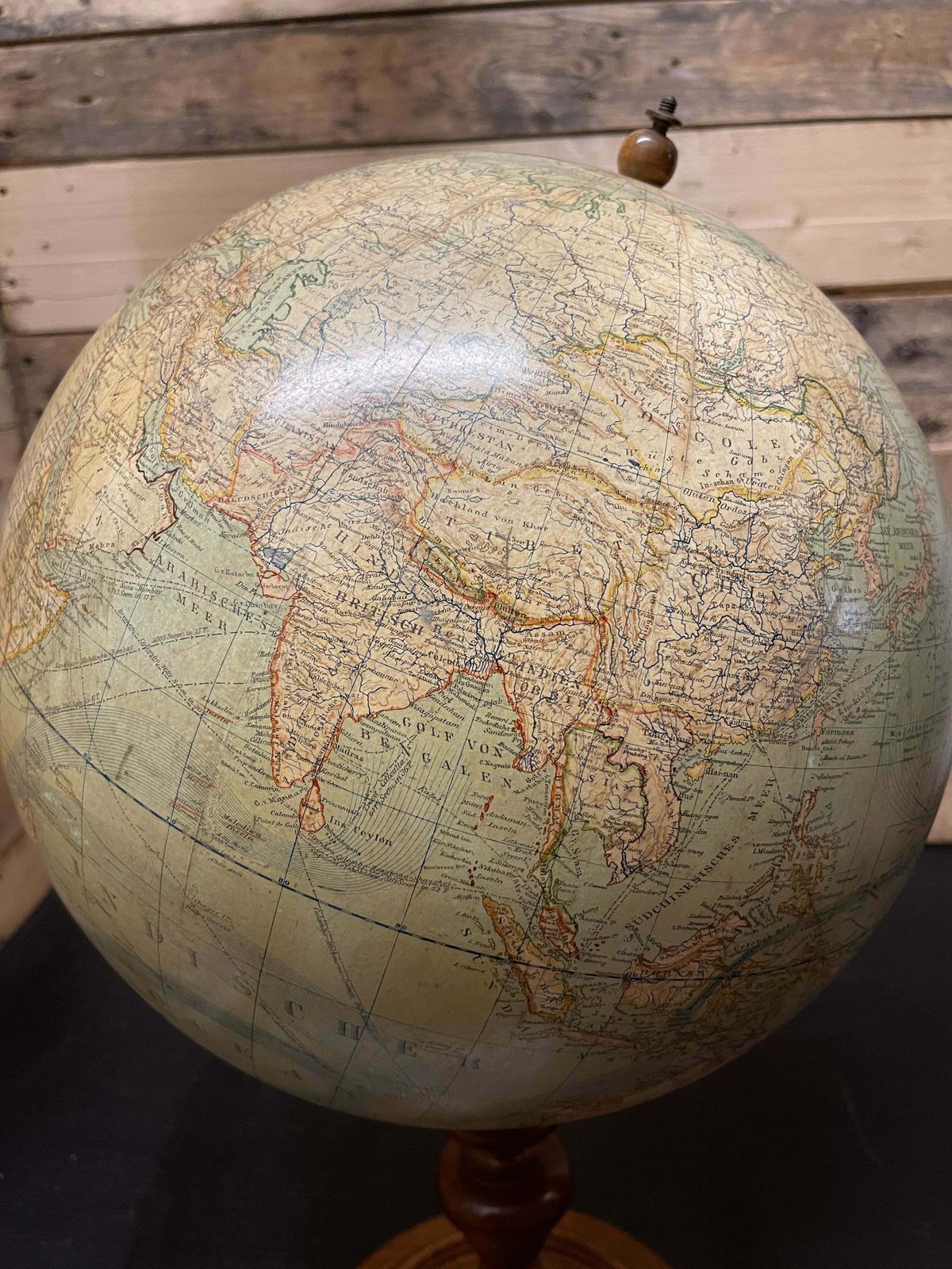 Antique German Table Globe By Ludwig Julius Heymann Berlin 1890 photo 495.0