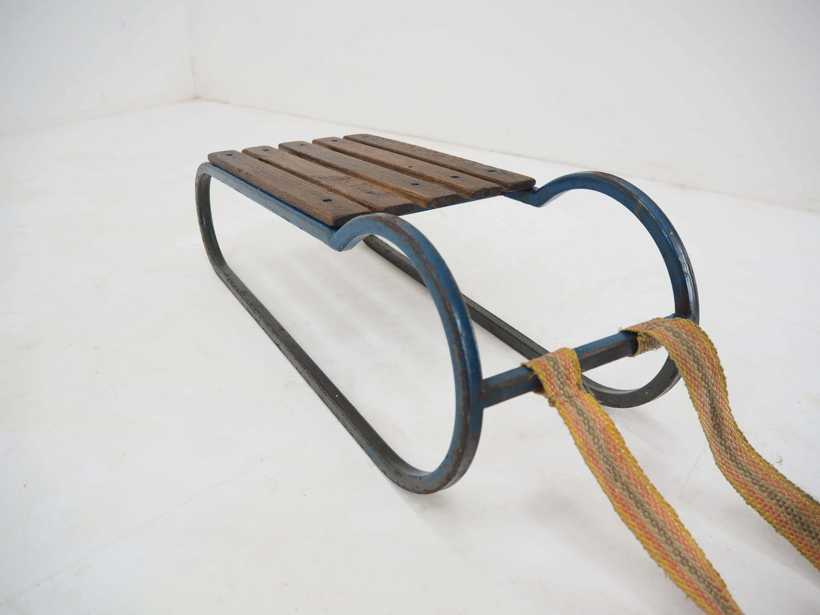 Early 20th Century Steel And Wood Kids Toboggan Europe photo vinterior