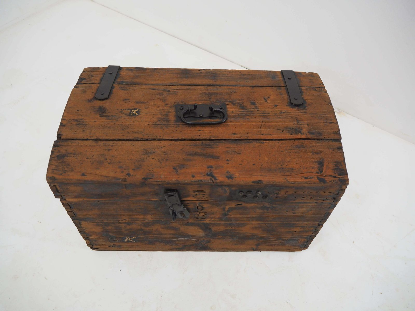 Vintage Wooden Box Suitcase 1960s photo for sale