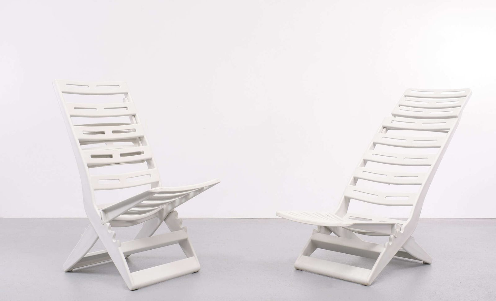 Fanini Fain Ascoli Piceno Maratea Folding Chairs, 1970s, Italy photo Furniture