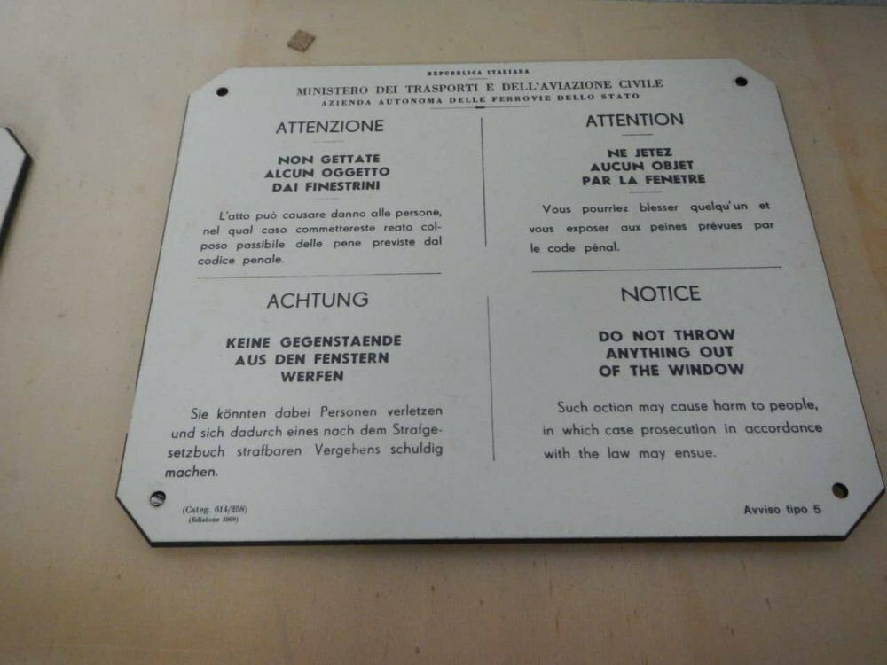 State Railway Plates, 1965, Set Of 2 photo for sale