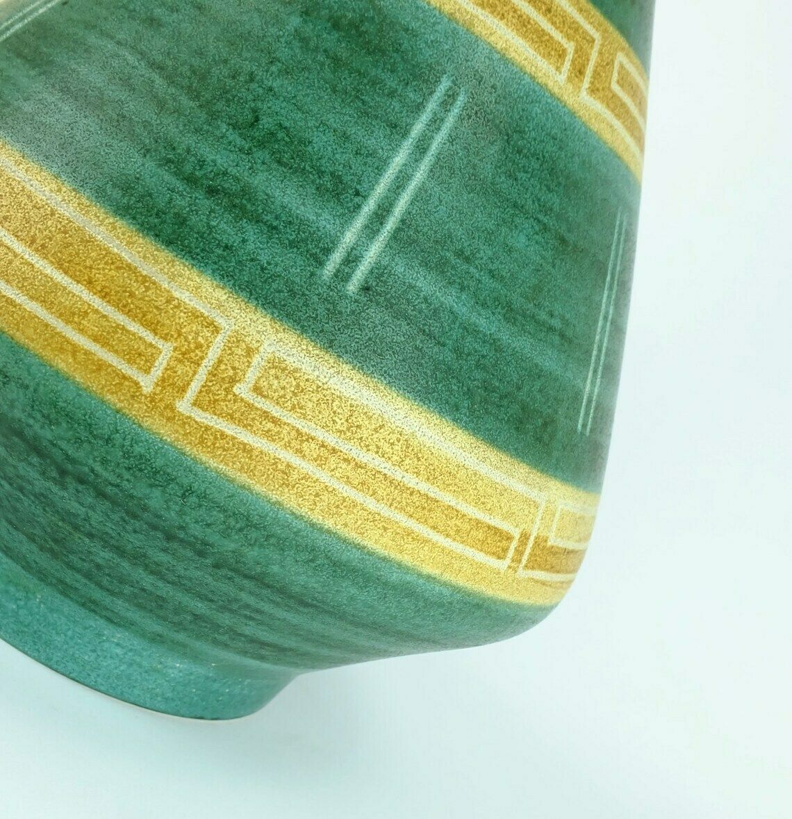West German Mid Century Vase Floorvase Bay Keramik Model 680 40 Geometric Decor photo for sale