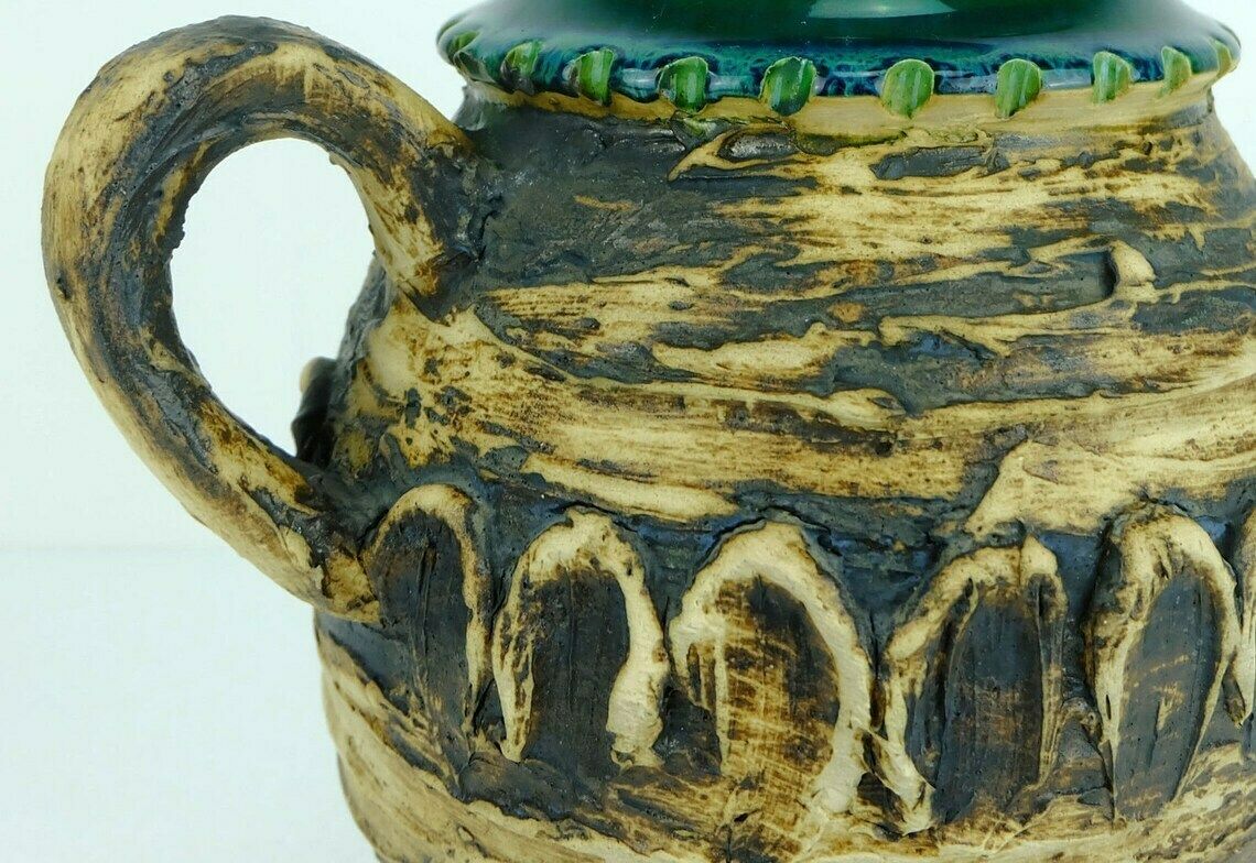 Fantastic 1960's Carstens Vase With Outstandig Rough Glaze Model 29 30 A photo vintage