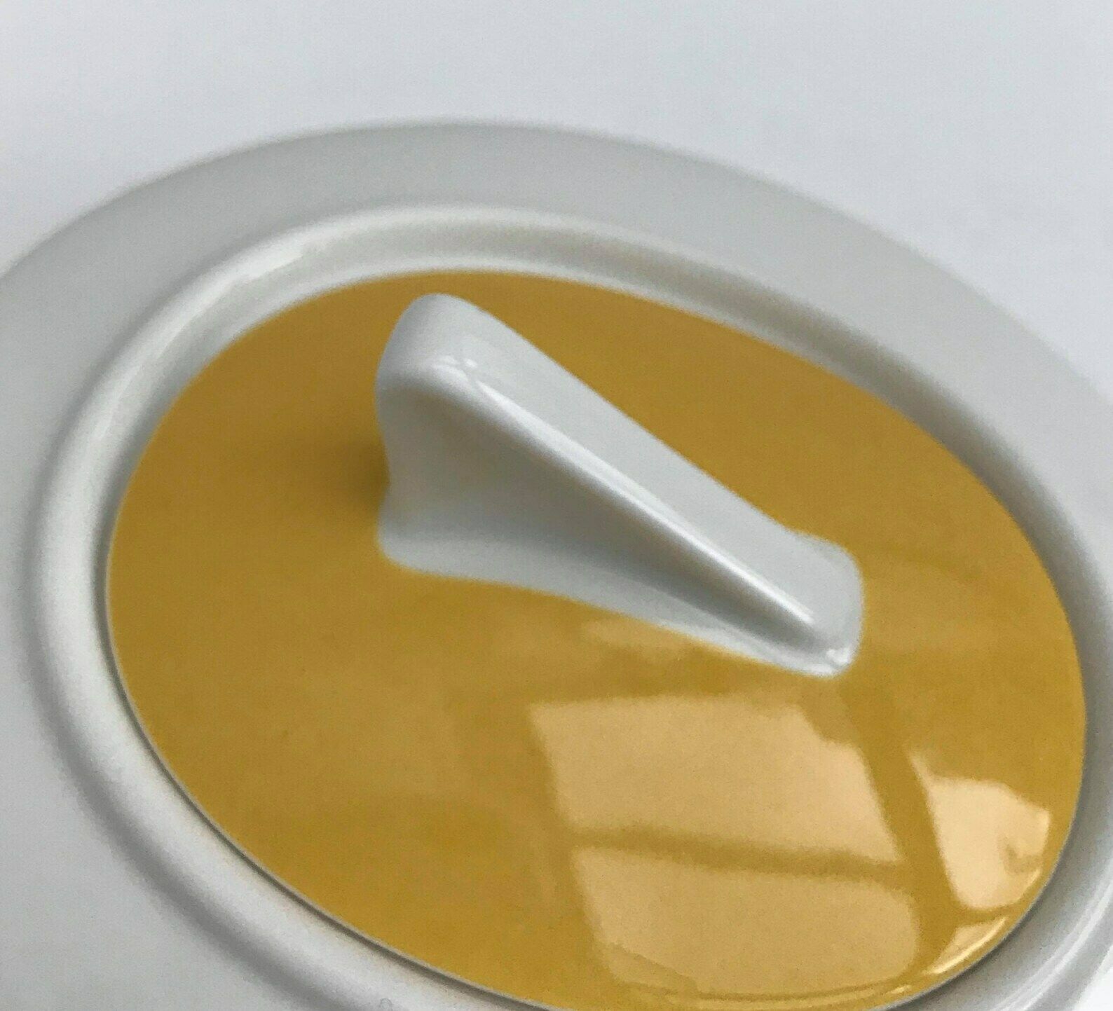 Sugar Bowl With Lid Wonderful World Yellow By Villeroy And Boch Vintage Discontinuated photo 128.0