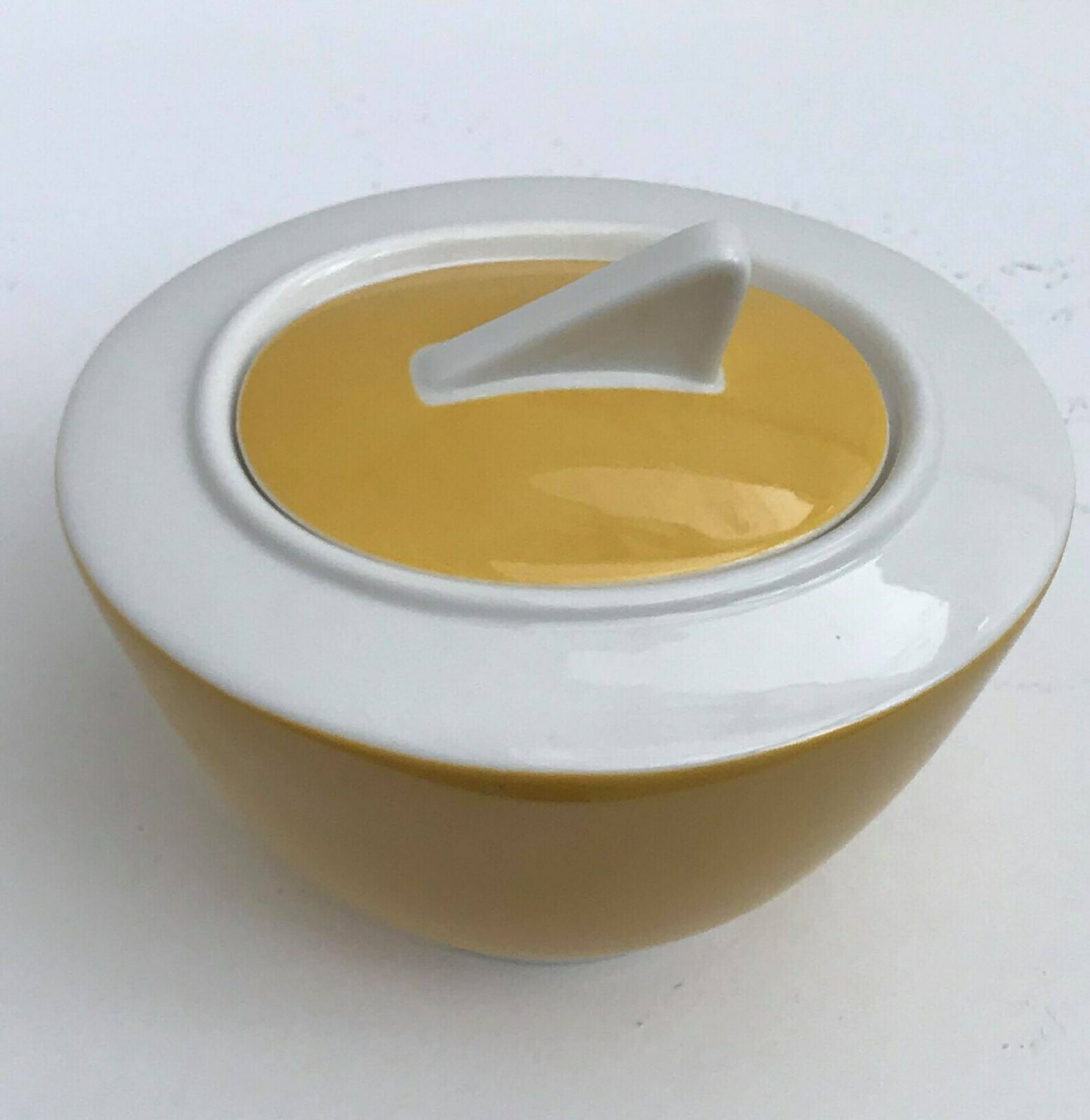 photo for sale Sugar Bowl With Lid Wonderful World Yellow By Villeroy And Boch Vintage Discontinuated