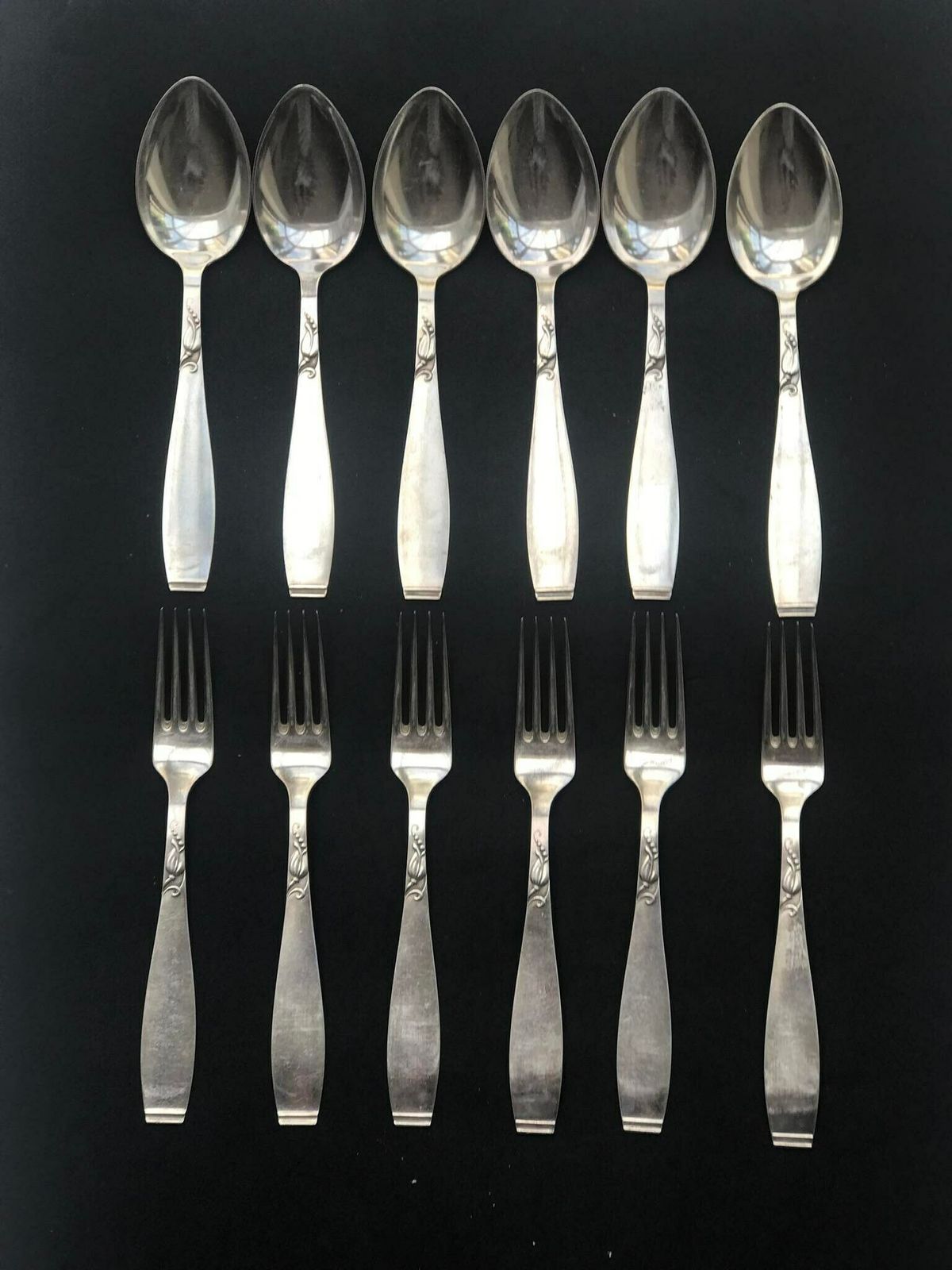 photo furniture Flatware Table Dinner Soup Spoons And Dinner Forks Danish A Prip Lilymore Plated Antique Flatware Cutlery