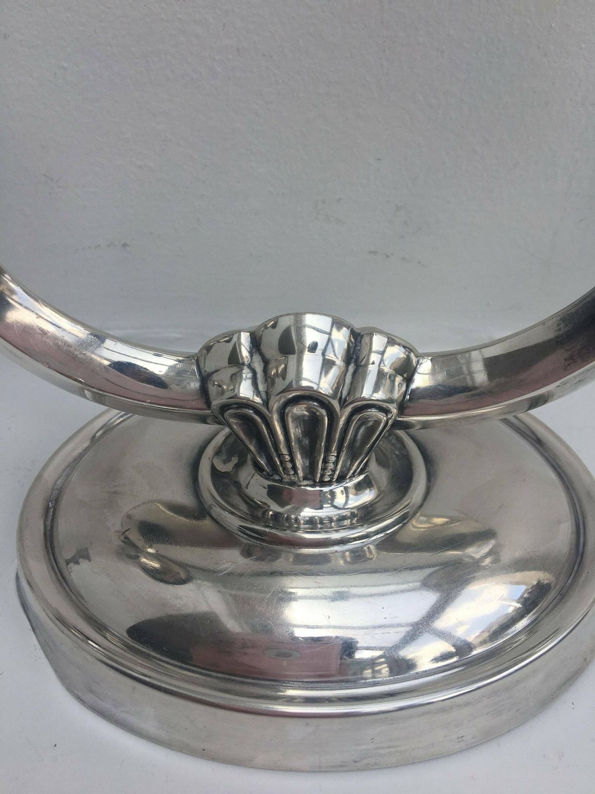 Art Deco Danish Silver Plated Candle Holder Two Branch Vintage Silver Plated Candlestick Holder Candelabra 2 Arms 1930avian Design Denmark photo for sale