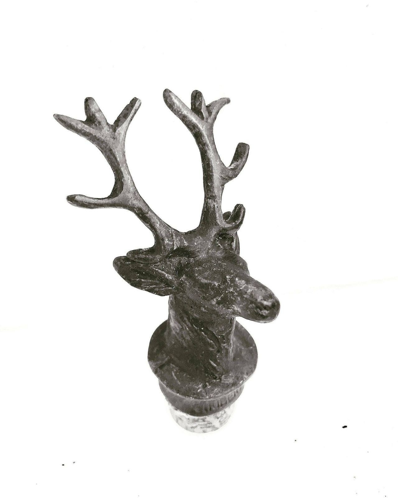 Vintage Saint Hubert Deer Bronze Bottle Stopper Brass Hunter Gift Hunt Table Decor Gift Hunt Lover Wine Stopper Cork Stopperjäger German