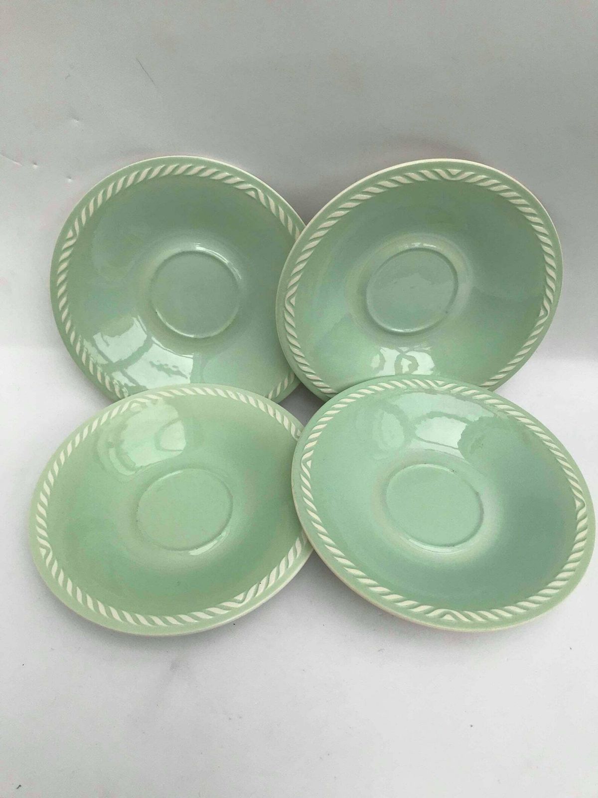 photo furniture Figgjo Flint Saucers Sissel Mint Green Vintage 1950s Designed By Ragnar Grimsrud Scandinavian Design Norway Mid Century Replacement