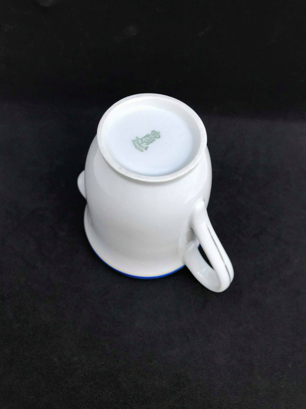 Creamer Arzberg Mid Century Porcelain Pop Art White Blue Silver Milk Jar Bavaria Germany Milk Pot Wedding Gift Cream Pot photo Home Decor
