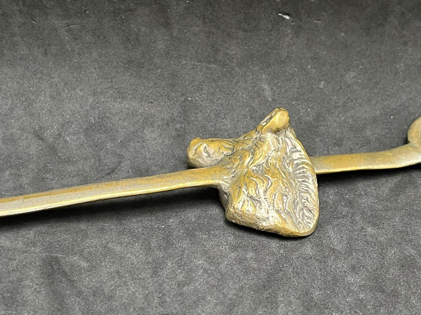 Coupe-papier en bronze, couteau, sanglier, cadeau pour lui, cadeau de chasseur, décoration nature, accessoires de bureau photo for sale