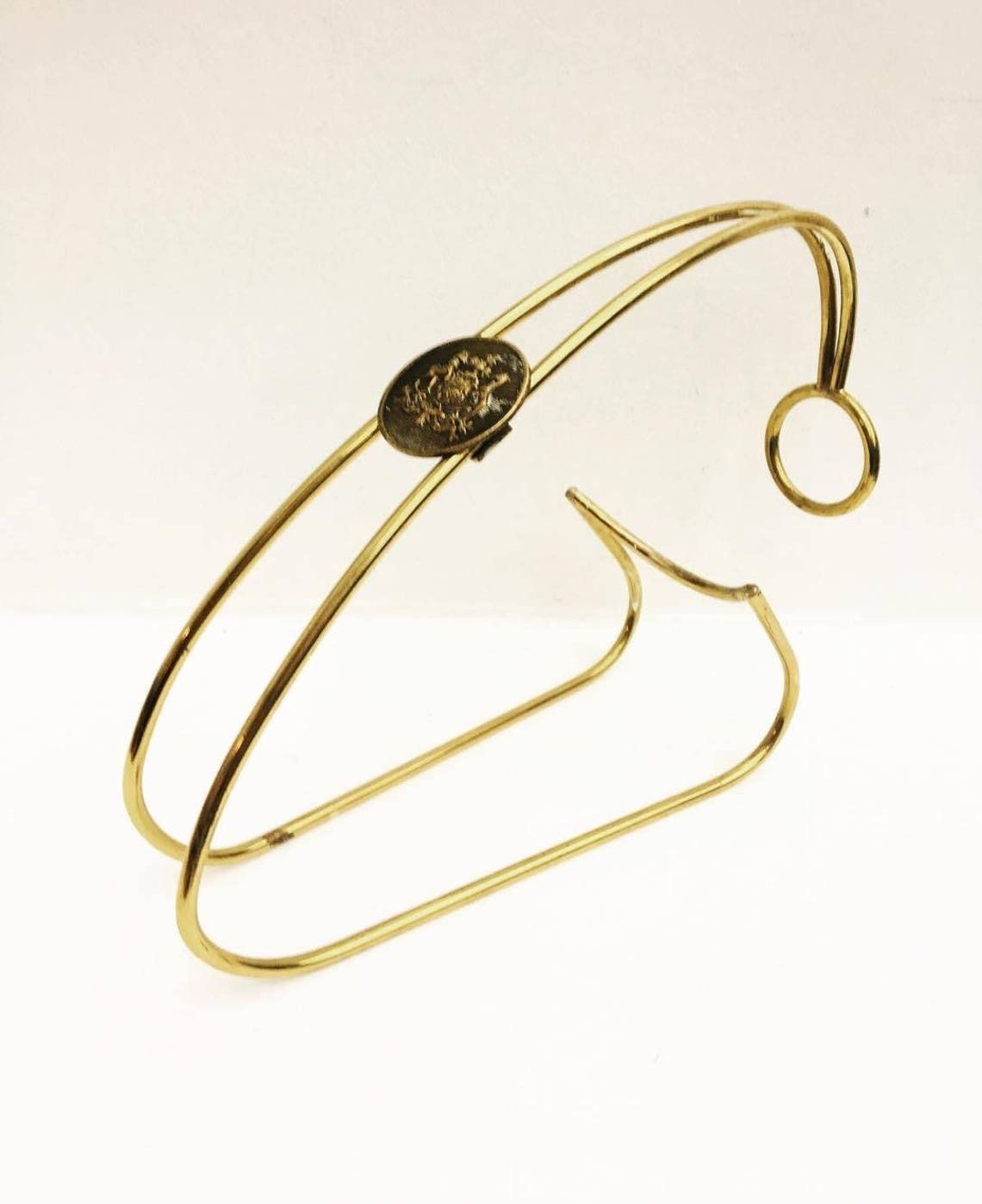 Brass Wine Stand Vintage Italian Vintage Wine Bottle Holder Brass Serving Wine, Vintage Brass Wine Carrier Mid Century Modern 50's 60's photo furniture