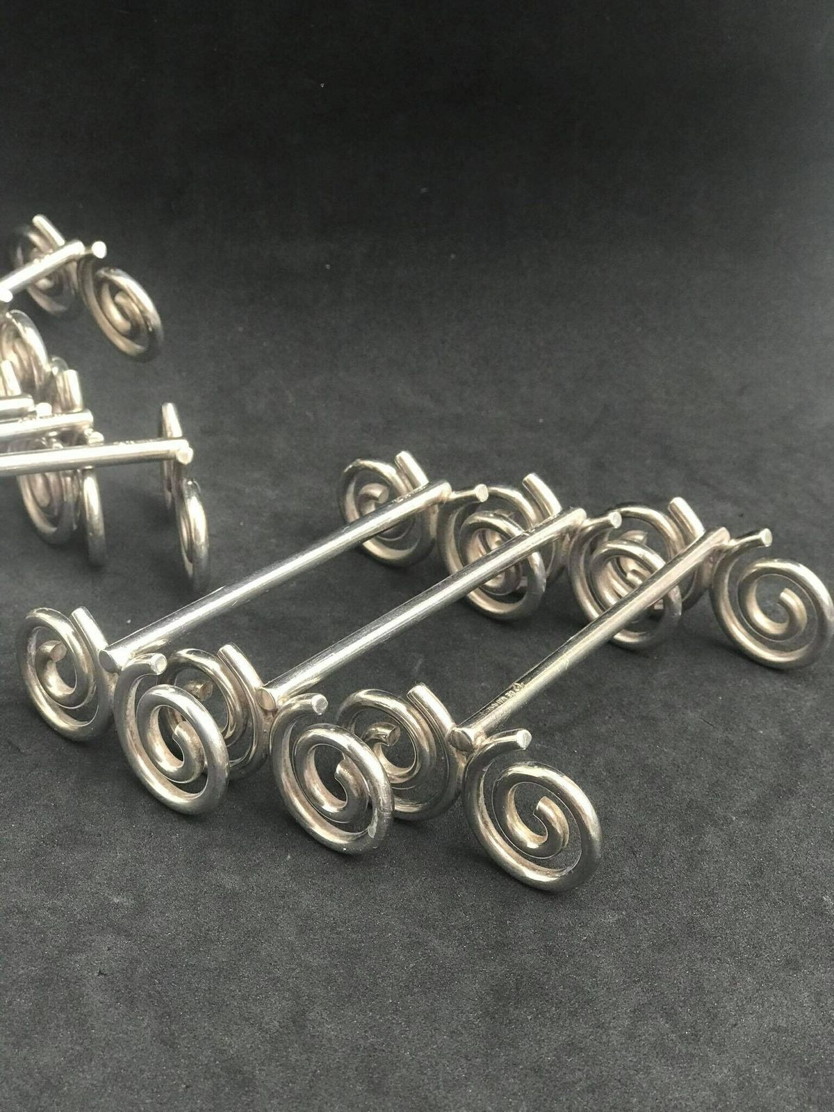 Cutlery Rest Set Art Deco Table Knife Rests French Art Deco Knife Rests, Chop Stick Rests French Plated Wedding Gift photo 221.0