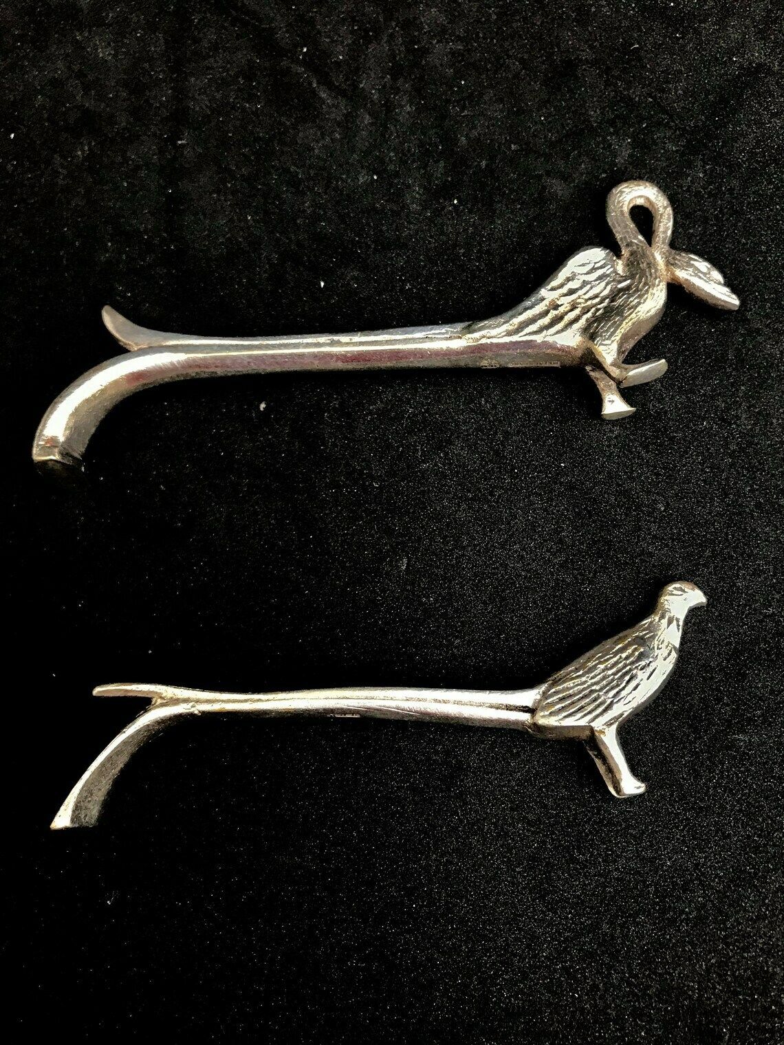Knife Rests For Table Art Deco Animal Swan Holders Silver Plated Metal. Animal Shaped Dinner Table Holiday Elegant Set Of 2 Gift For Couple photo Home Decor