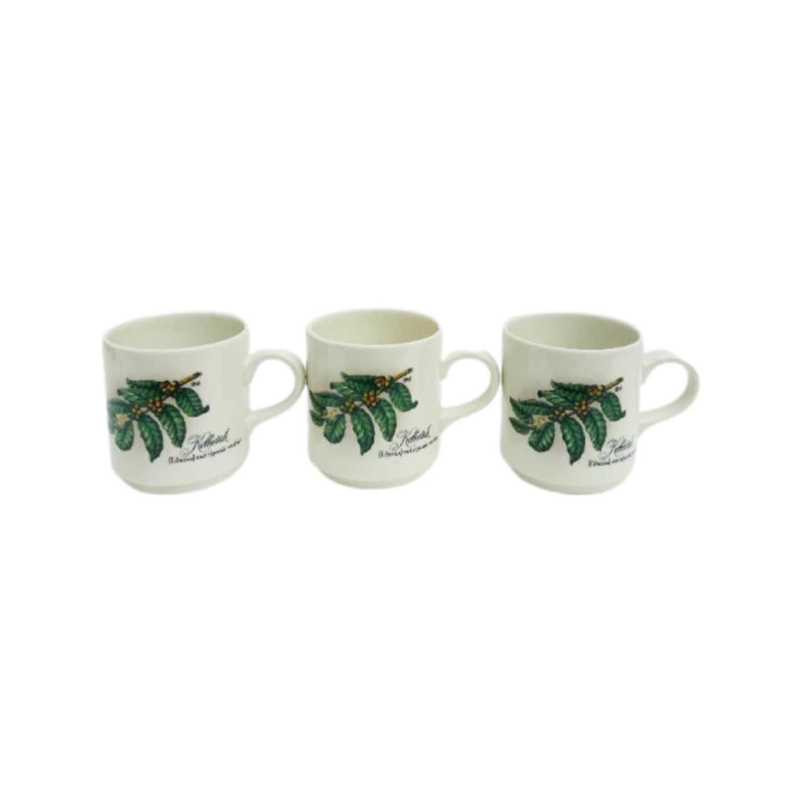 Coffee Mugs Villeroy And Boch, Luxembourg, Vintage Koffietak, Liberica , Breakfast Mug, Liberica With Ripening Fruits Cups Coffee Dutch