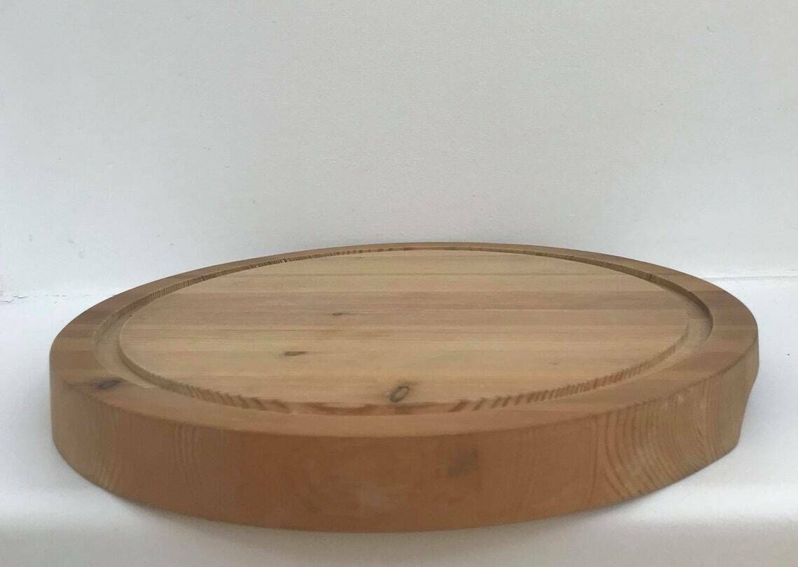 Cutting Board Wooden Pizza Steak Serving Vintage Round Farmhouse Decor Charcuterie Board Appetizer Dish Tray Large Food Photography Prop photo buy