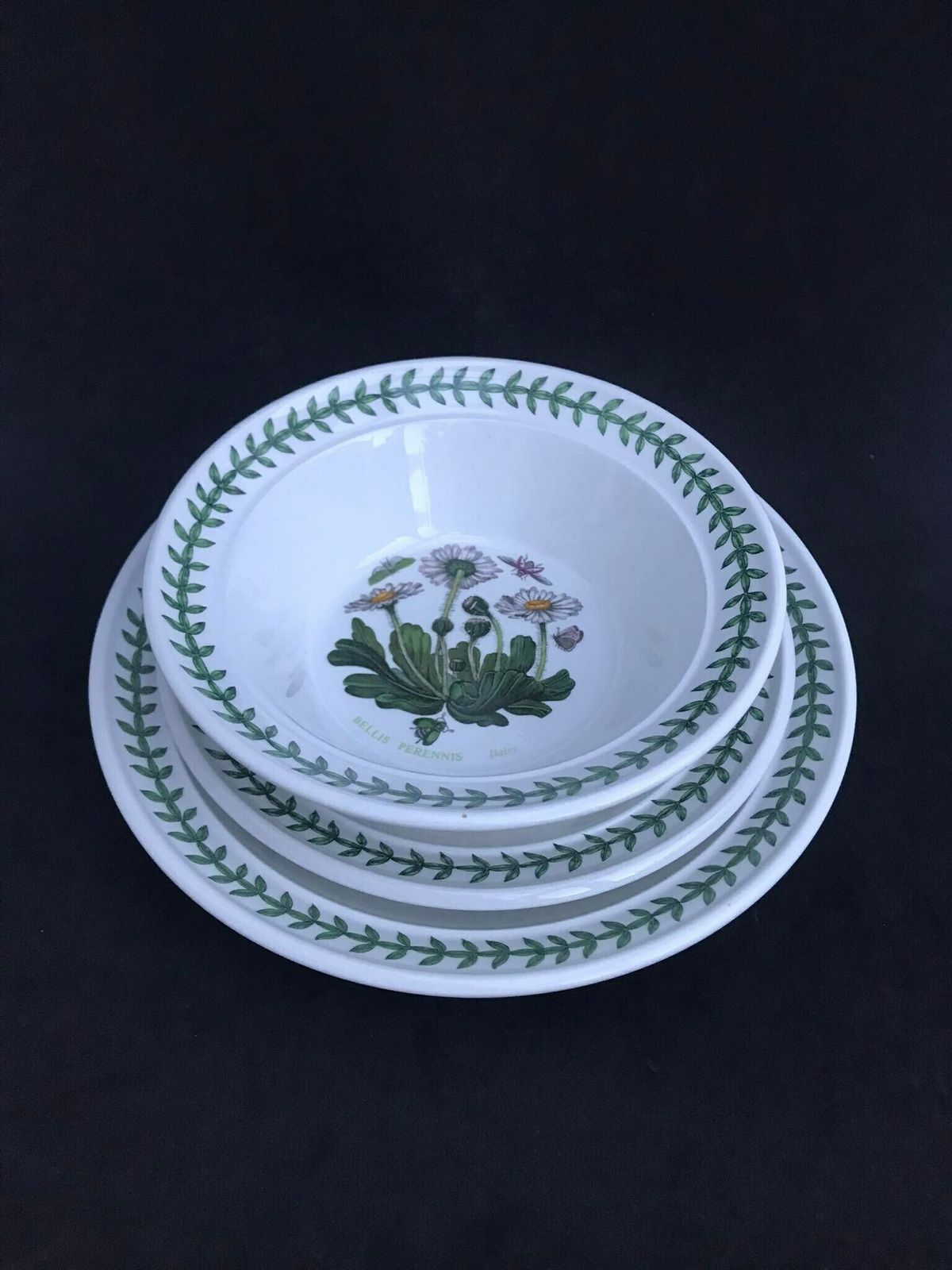 Portmeirion Botanica Salad Plate 21,7 Cm Diameter 8.5" Bread Butter Plate 7.2" Rim Cereal/Oatmeal Bowl Botanic Garden Rosa Replacement photo vintage