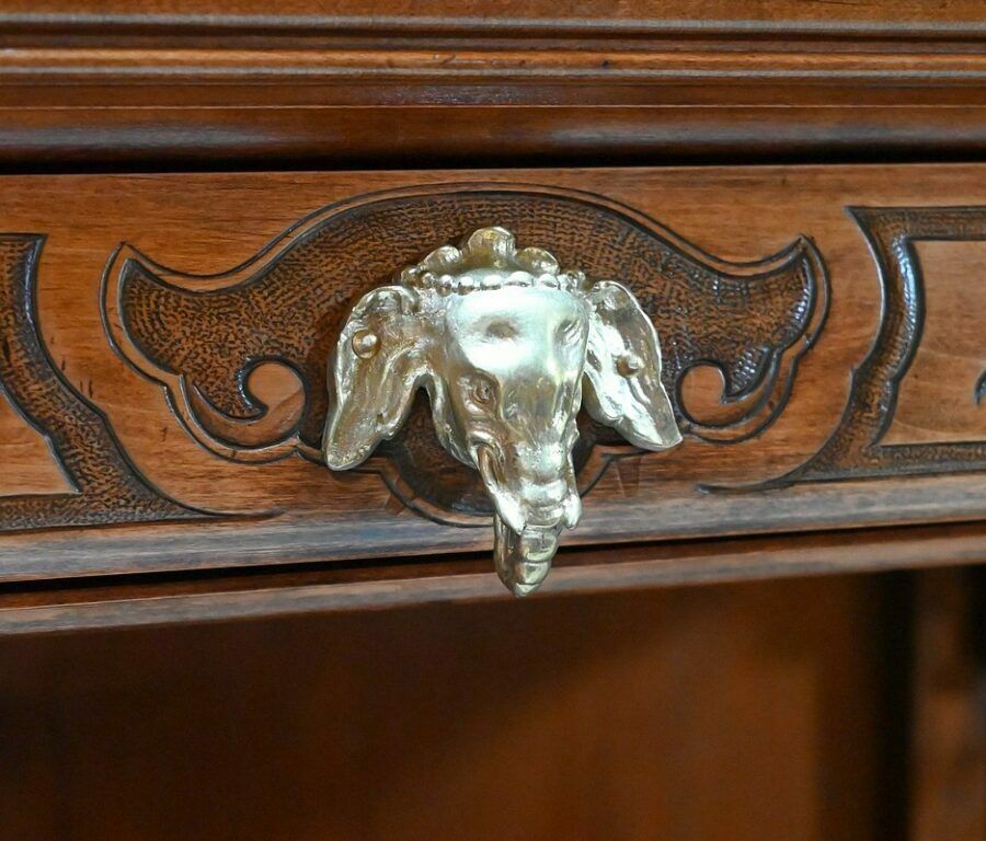 photo for sale Small Asian Cabinet Attributed To Viardot  2nd Part Of The 19th Century