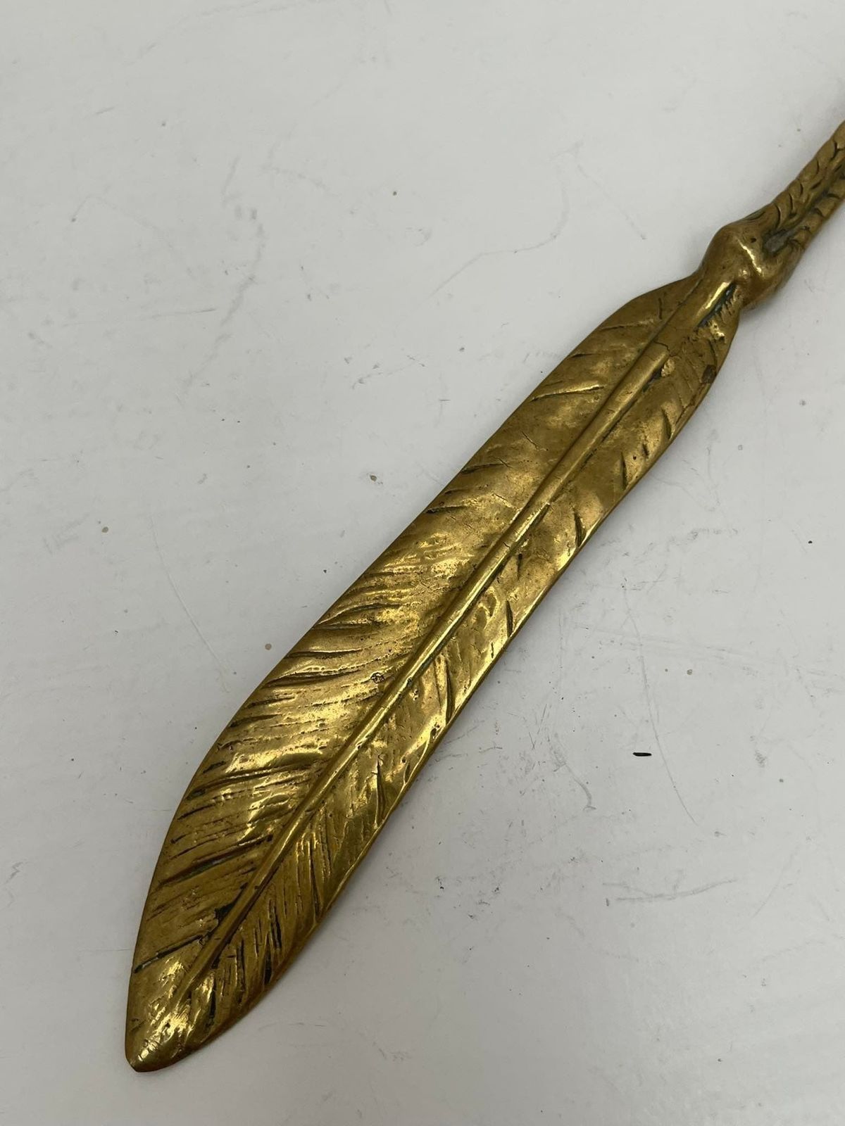 Brievenmesje – Bronzen Briefopener Met Decoratief Motief | Victoriaanse Stijl | Bureauaccessoire | Cadeau photo Woonaccessoires