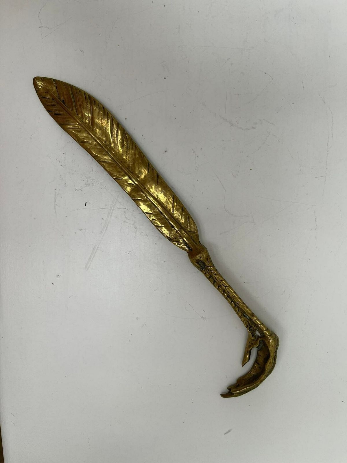 photo for sale Letter Opener Weird Bronze Paper Cutter Knife Letter Opener Victorian Reedition Gift For Him Desk Accessories Antique Decor Gift For Him