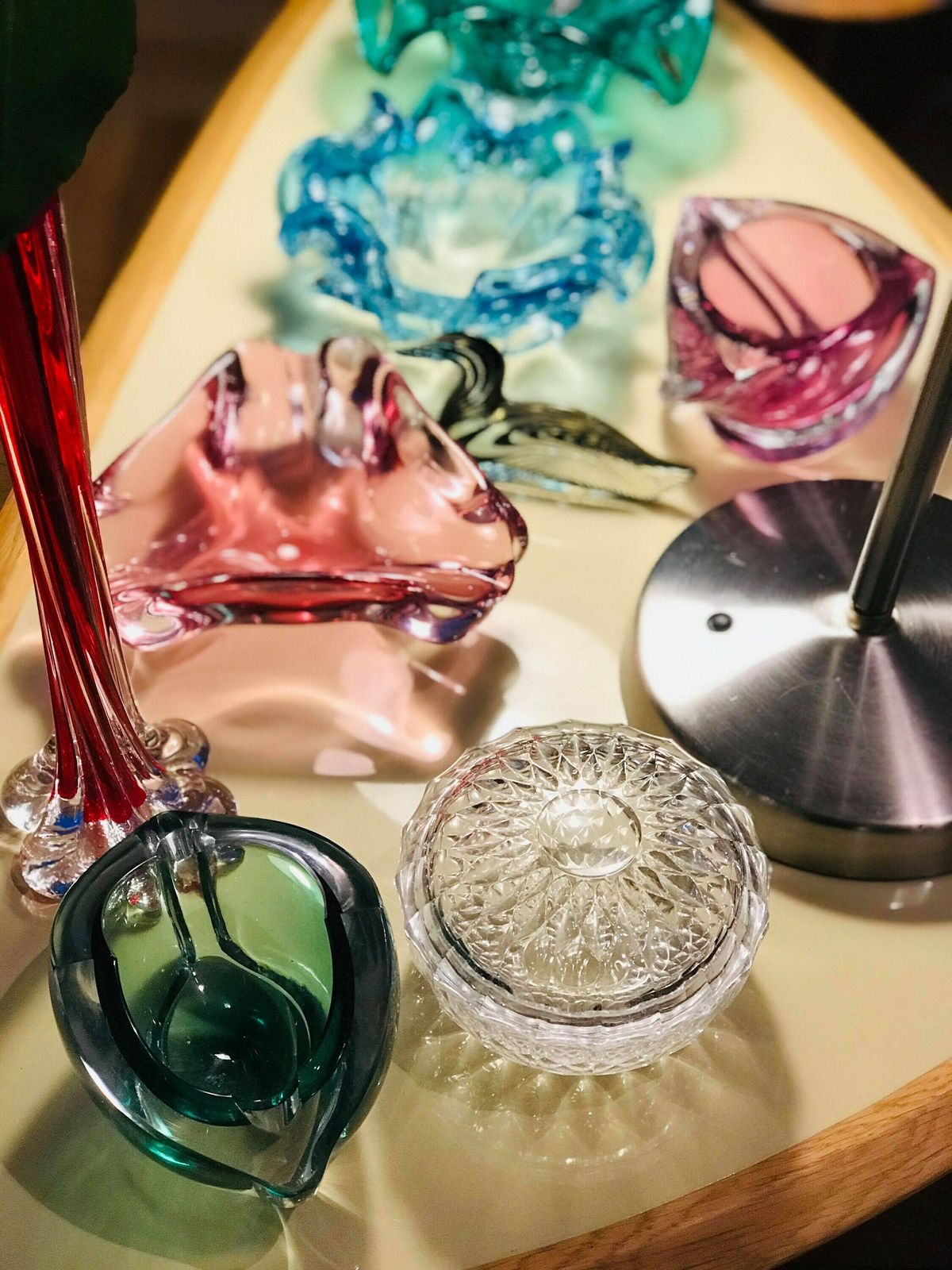 Bonbonnière Met Deksel Val Saint Lambert – Geslepen Kristal, Zwaar – Mid Century – Art Glass photo Woonaccessoires