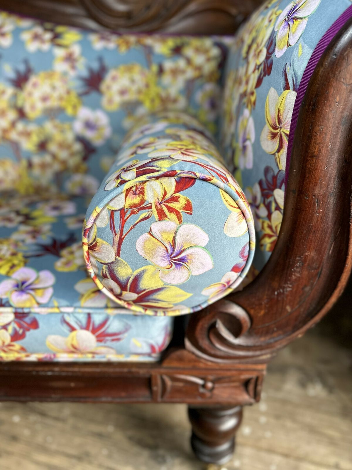 Antique Couch / Sofa / Settle Newly Reupholstered By Dandelion Designs In Collaboration With Tatie Lou photo buy