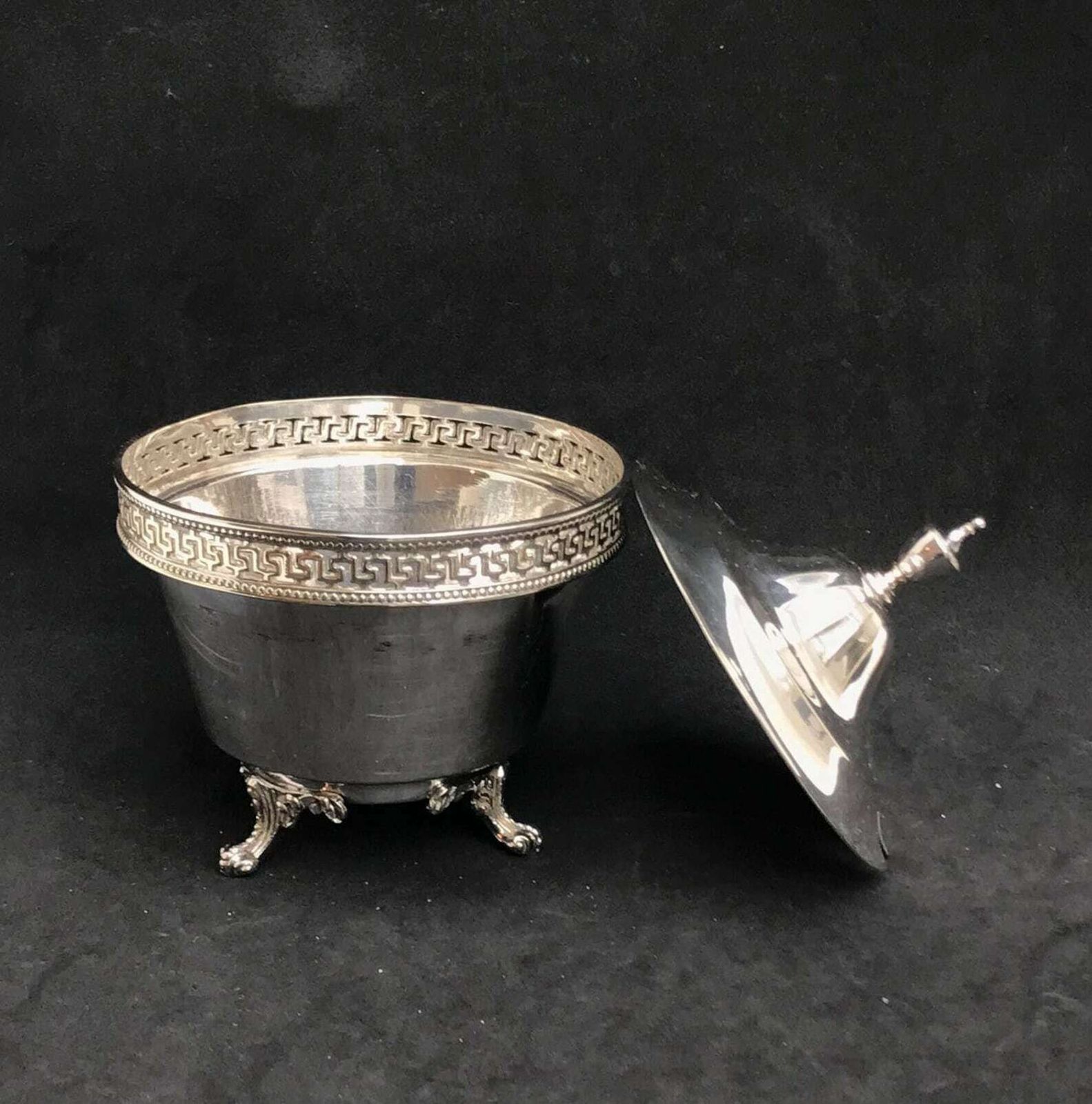 Antique Victorian Silver Metal Sugar Bowl Or Jam Jar Padley, Parkin & Staniforth Sheffield Sugar Bowl C 1860 Victorian Gift Wedding Gift