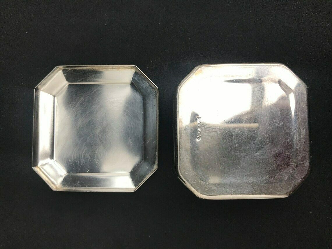 Golf Boxes Set 2 Golfer Gift Porcelaine Box And Silver Plated Box Christmas Gift Golf Lover Collection Round Square photo 161.0