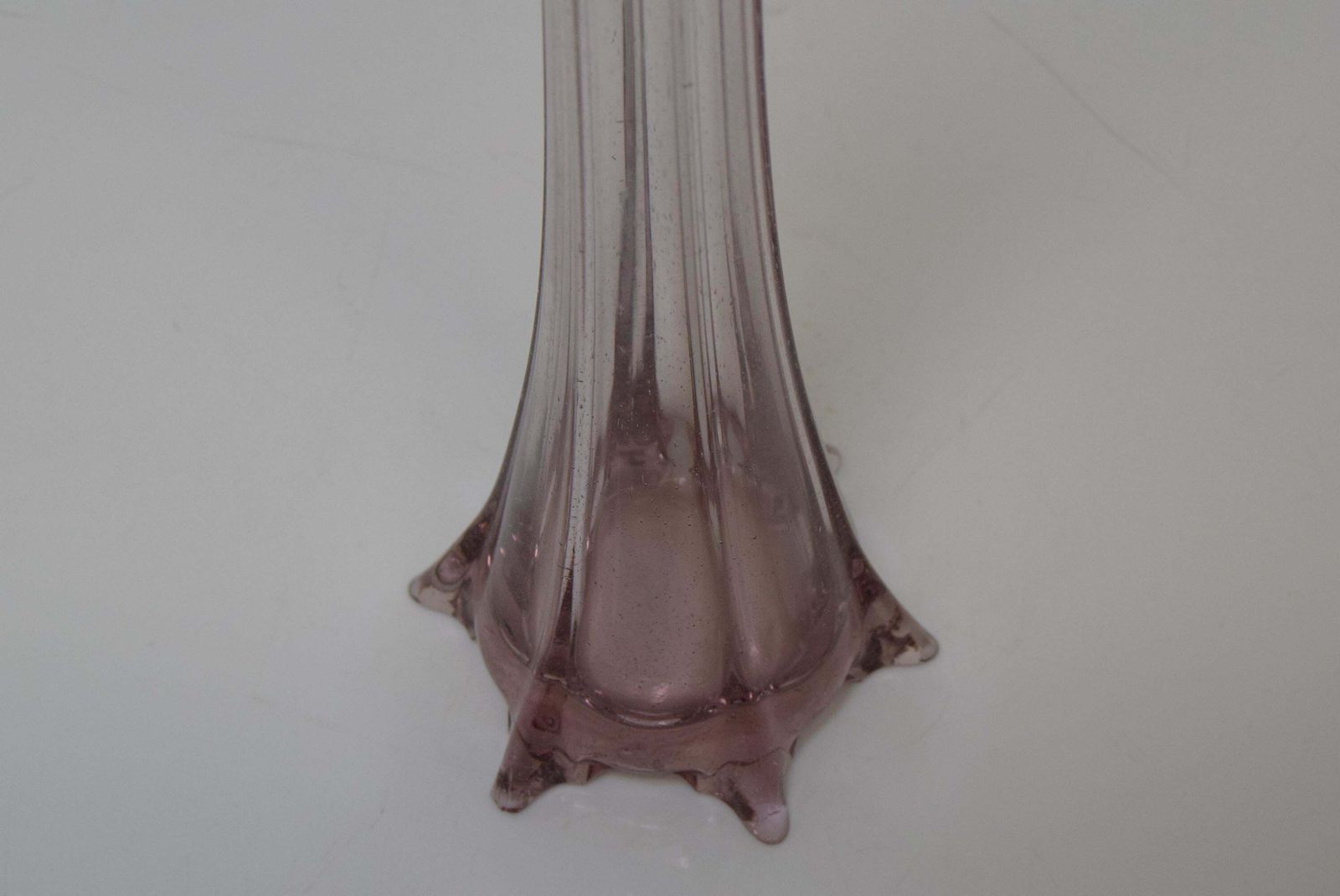 Art Czech Glass Vase, By Glasswork Novy Bor, 1950s photo 184.0