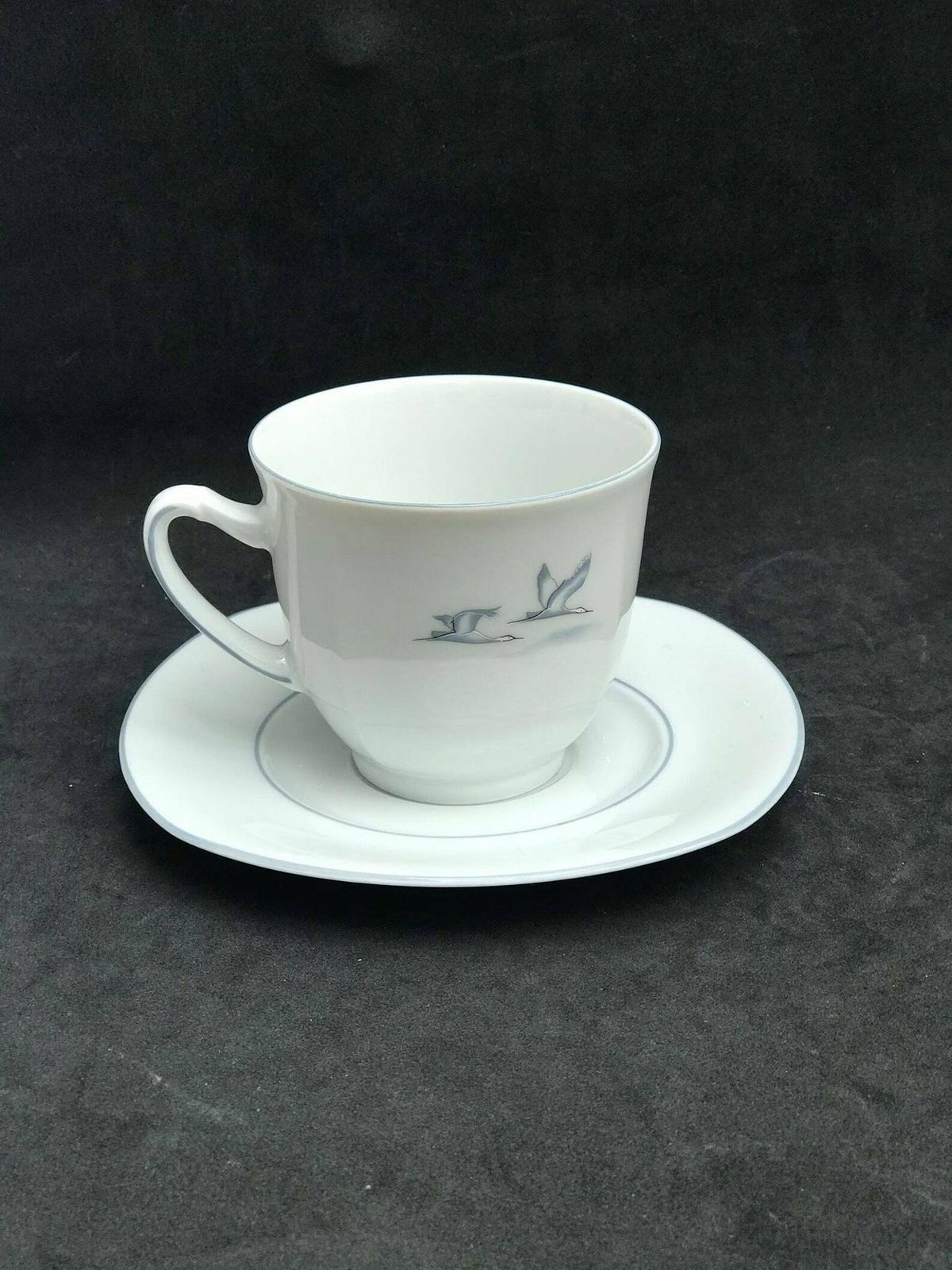 Tea Coffee Cups And Saucers Set 8 Porcelain Winterling Spülmaschinenfest Bavaria Vintage Rare Replacemnt Birds Beachside Coast Kitchen photo vintage