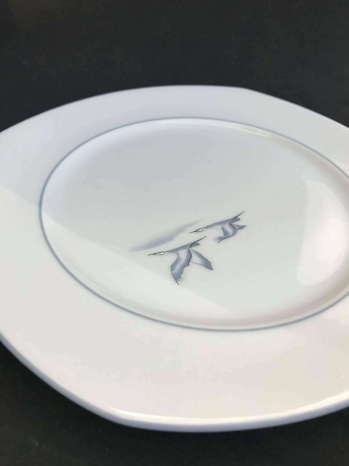 6 Starter Dessert Plates Porcelain Winterling Marktleuthen Spülmaschinenfest Bavaria Vintage Rare Replacemnt Birds Beachside Coast Kitchen photo for sale
