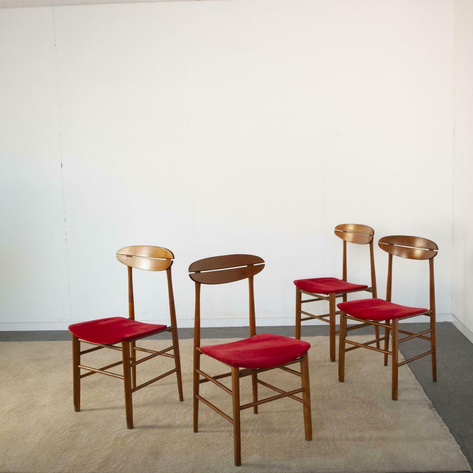 Set Of Four Chairs Italian Production photo furniture