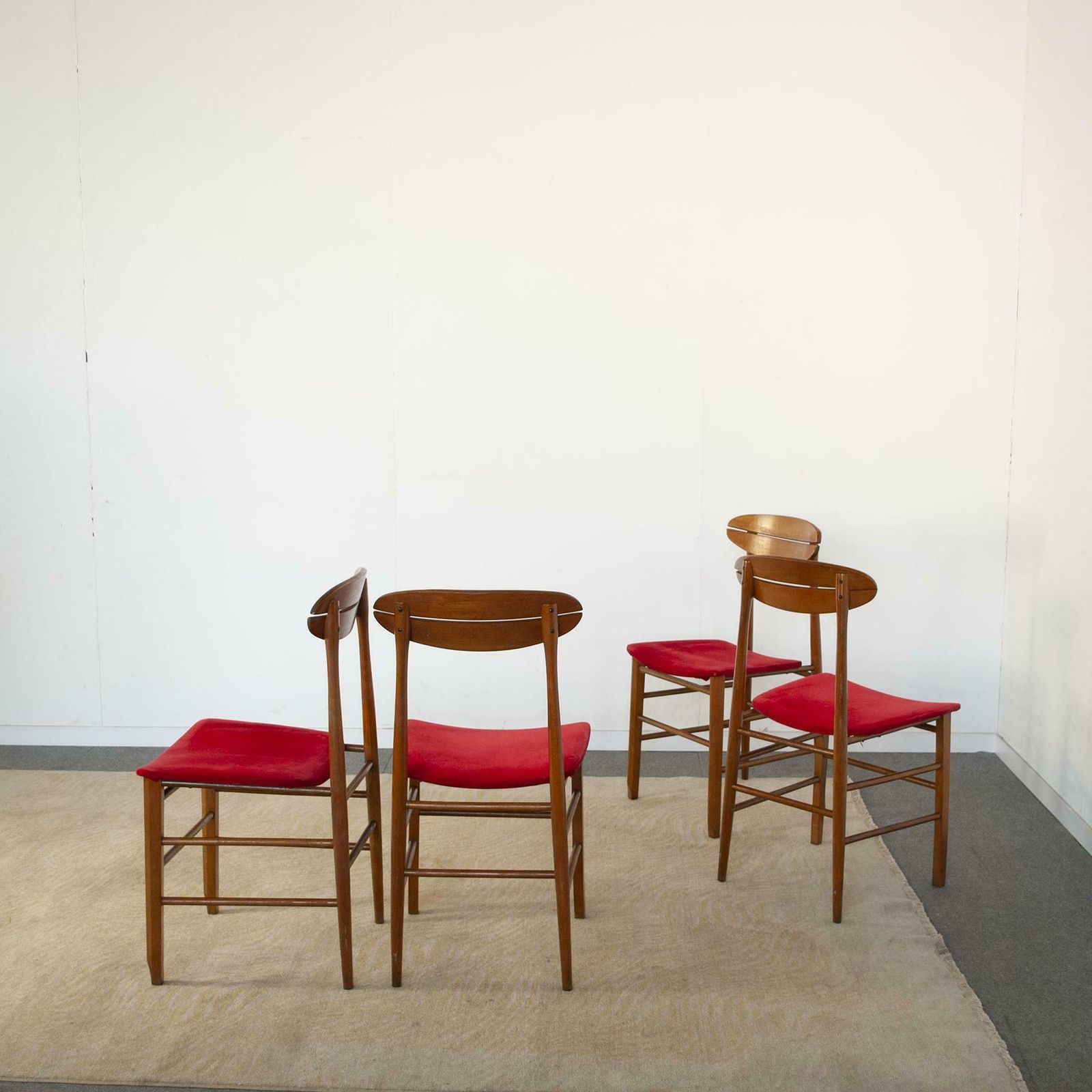 Set Of Four Chairs Italian Production photo for sale