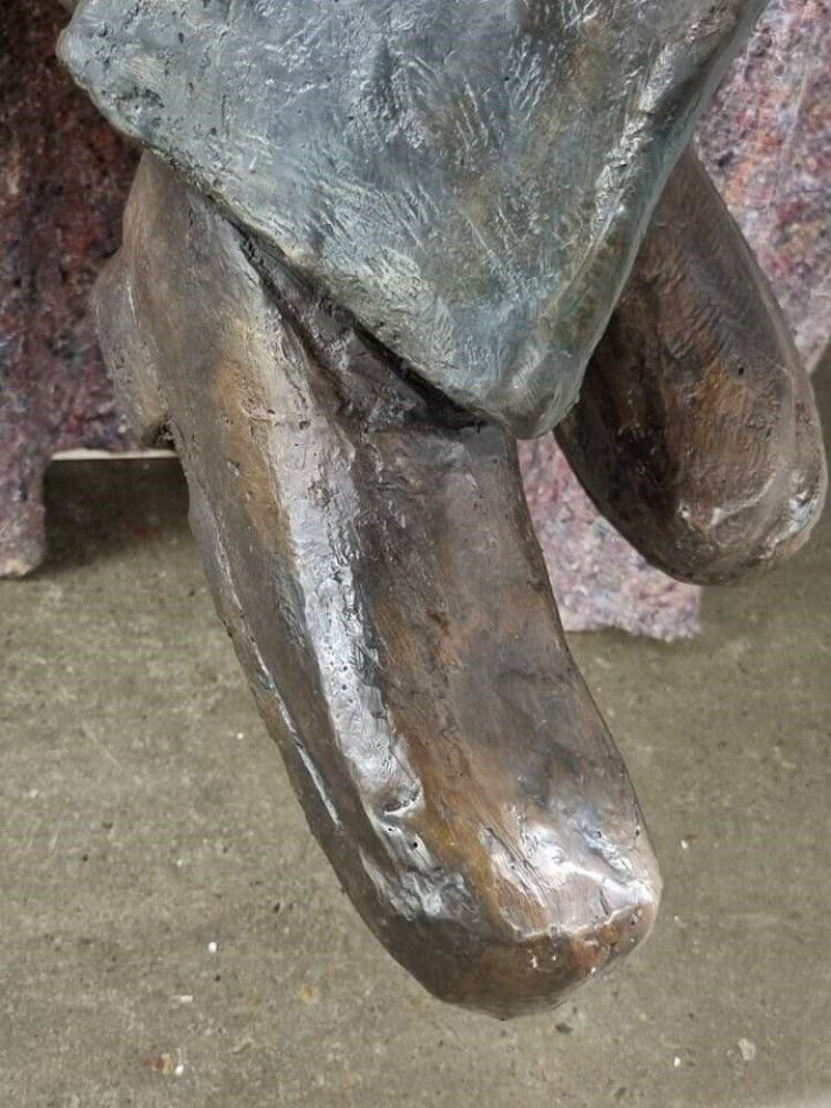 Art Large Bronze Winston Churchill Statue Seated British Pm Casting photo