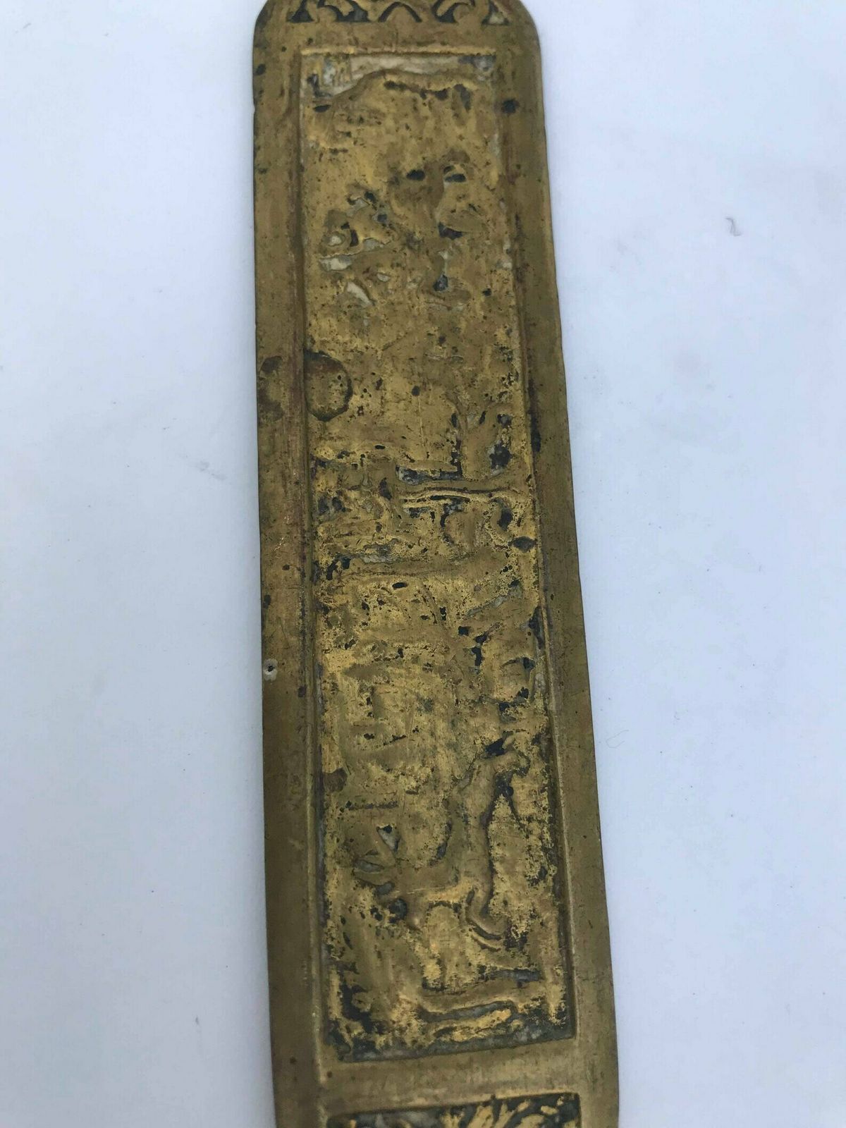 Letter Opener Bronze Paper Cutter Knife Letter Opener Gift For Him Desk Accessories Antique Belgium Decor Desk Accessories Gift For Him photo vinterior