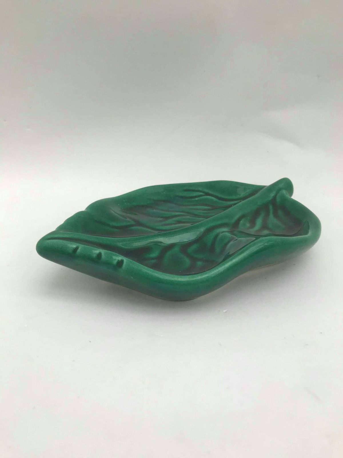 Leaf Dish Bag Dish Catch All Vallauris Vintage French Pottery Mid Century Leaf Shaped Signed By Artst Albert Ferlay Wedding Gift Barbotine photo furniture