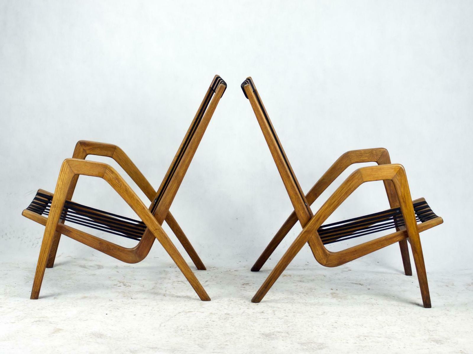 Mid Century Armchairs / Easy Chairs By Jan Vanek For Uluv Czechoslovakia, 1950s photo buy