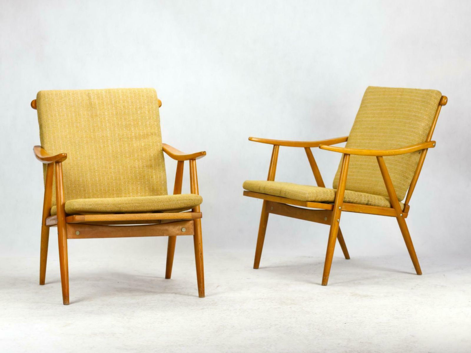 Mid Century Armchairs By Ton Czechoslovakia, 1960s photo furniture
