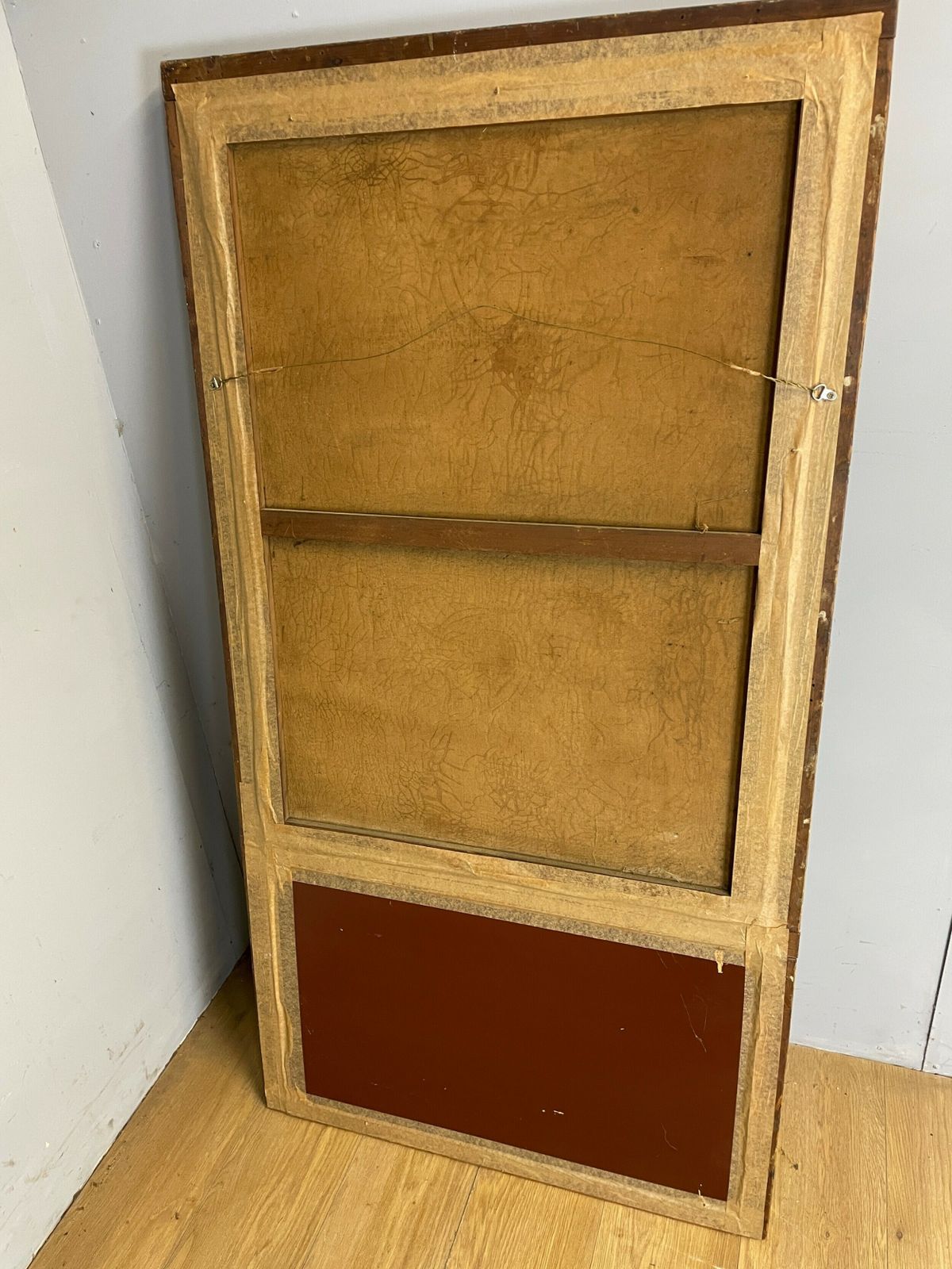 photo for sale C19th Country House Gilt Framed Pier Mirror With Integral Oil Painting