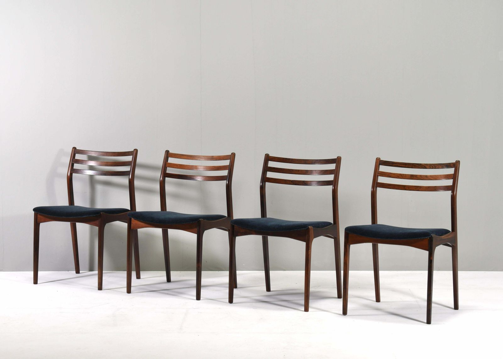 Set Of Four Scandinavian Danish Dining Chairs   Denmark, Circa 1960 photo Furniture