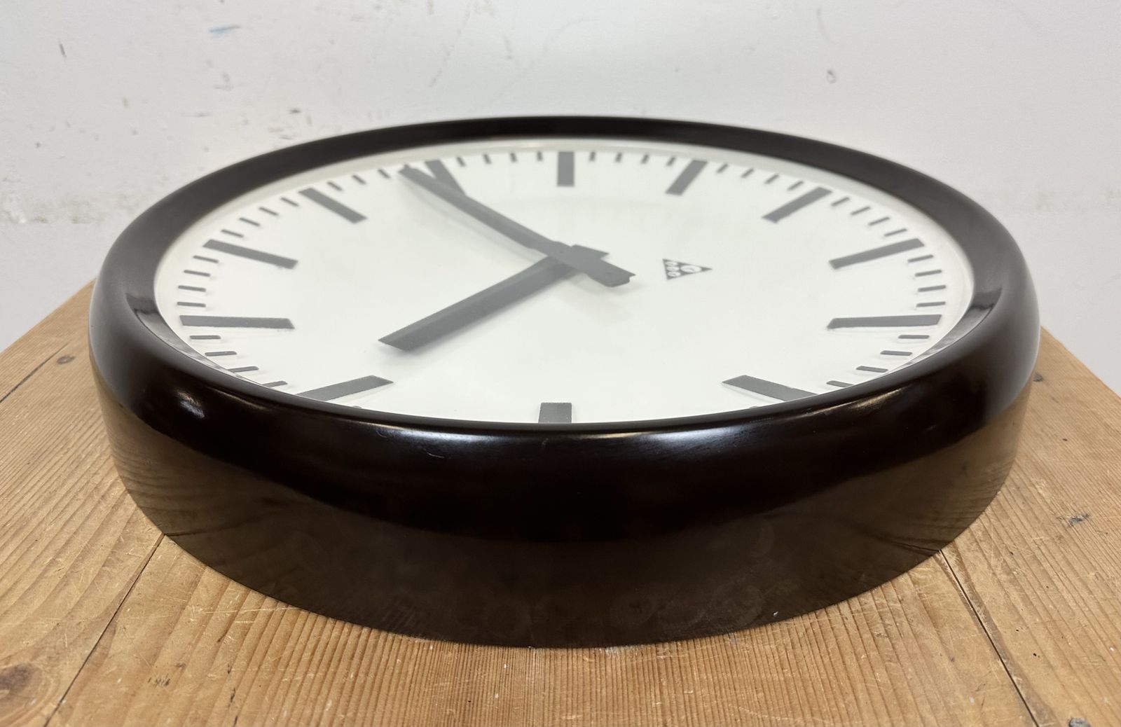 photo for sale Large Industrial Bakelite Factory Wall Clock From Pragotron, 1960s