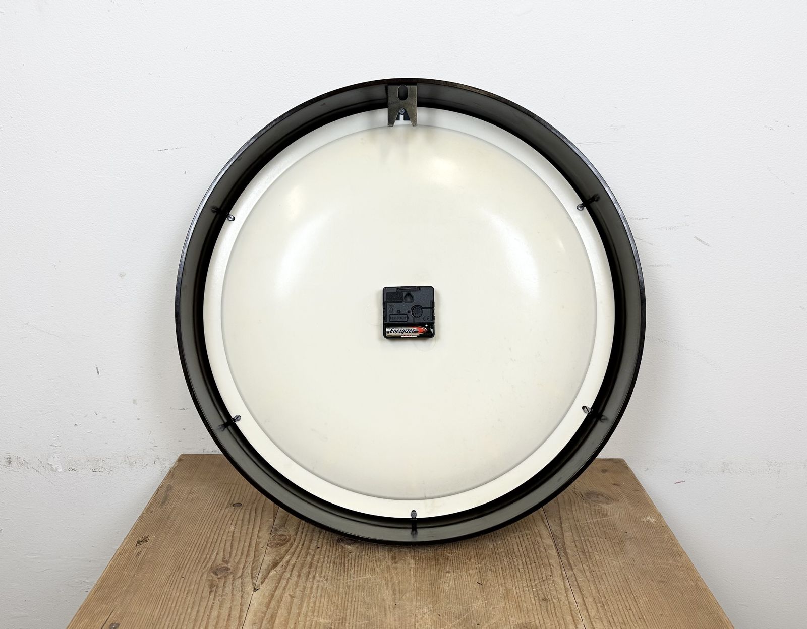 Home Decor Large Industrial Bakelite Factory Wall Clock From Pragotron, 1960s photo