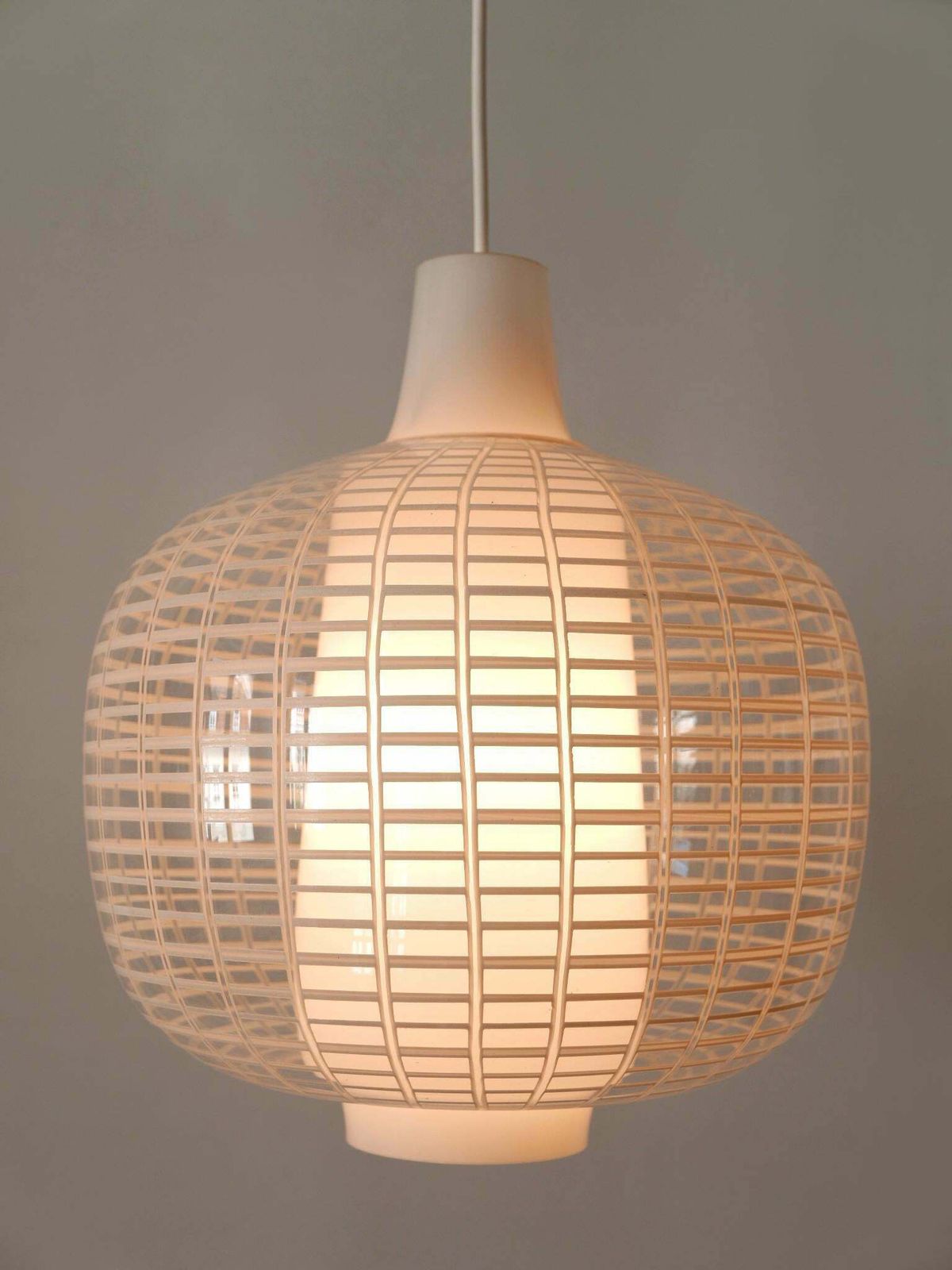 Rare Mid Century Modern Pendant Lamp Nervi By Aloys Ferdinand Gangkofner 1950s photo vintage