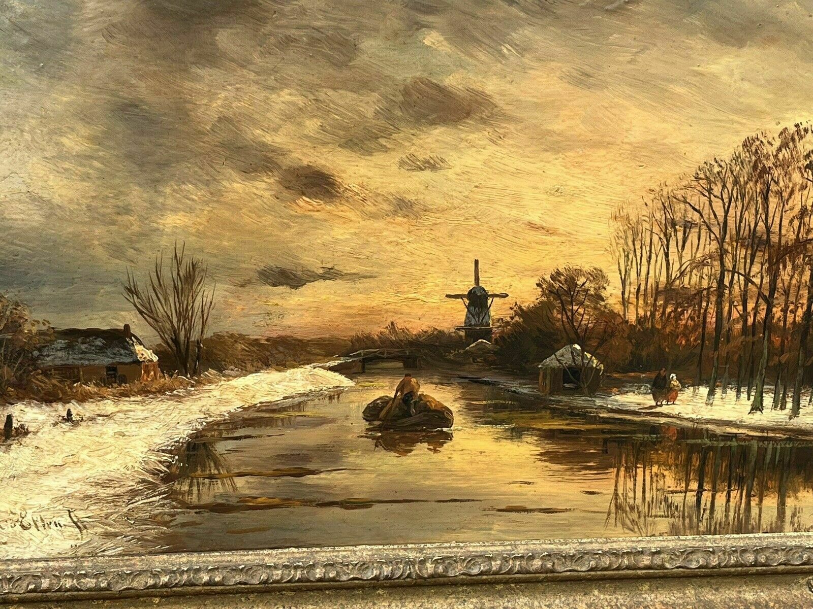 Hendrik Dirk Kruseman Vanelten(dutch 1829 1904) A Winter Landscape photo Art