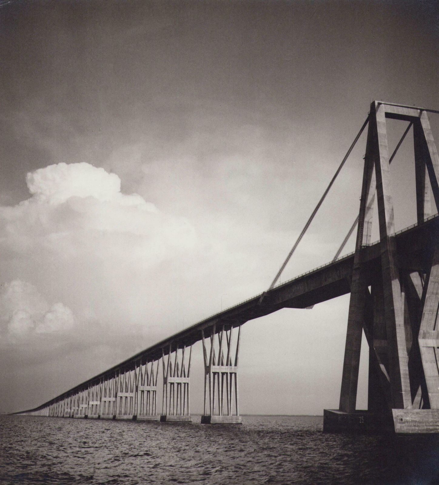 Venezuela Bridge Maracaibo Black And White Photography 1960s