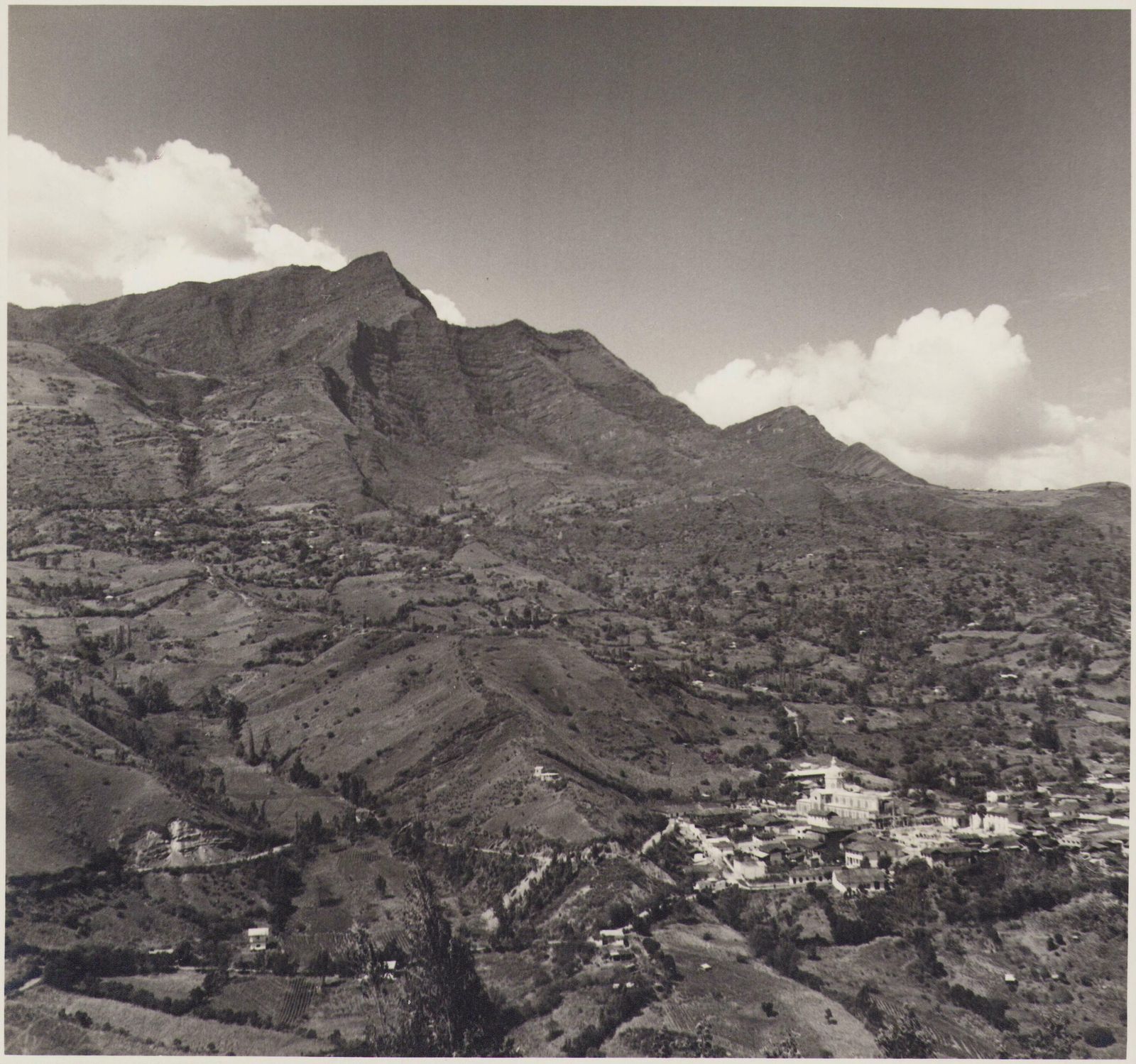 Colombia Urbaque Mountain Black And White Photography 1960s