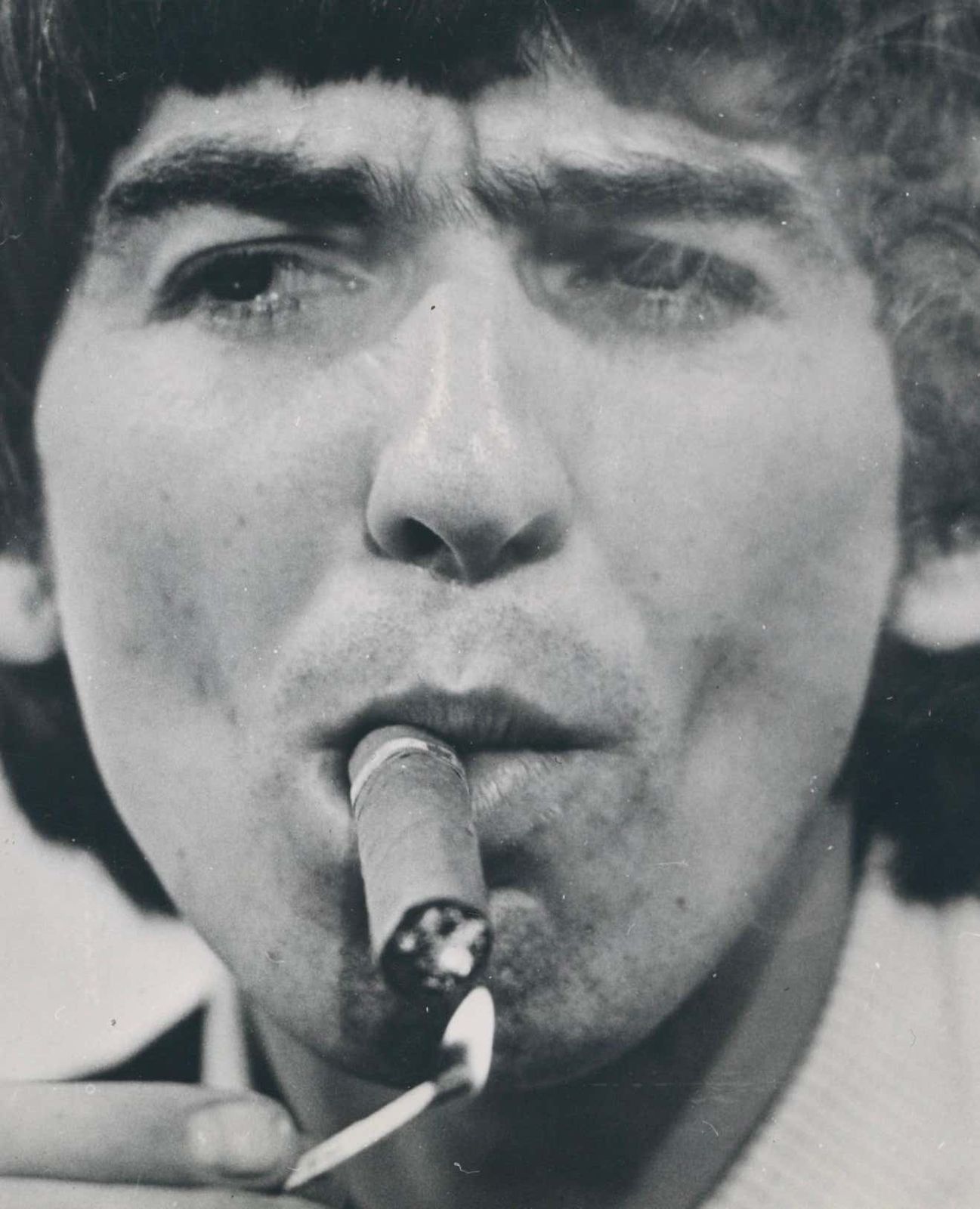 Martin Weaver Cigars, Black And White Photograph By George Harrison, Circa 1970s, 8.3 X 6 In Circa 1970s photo furniture