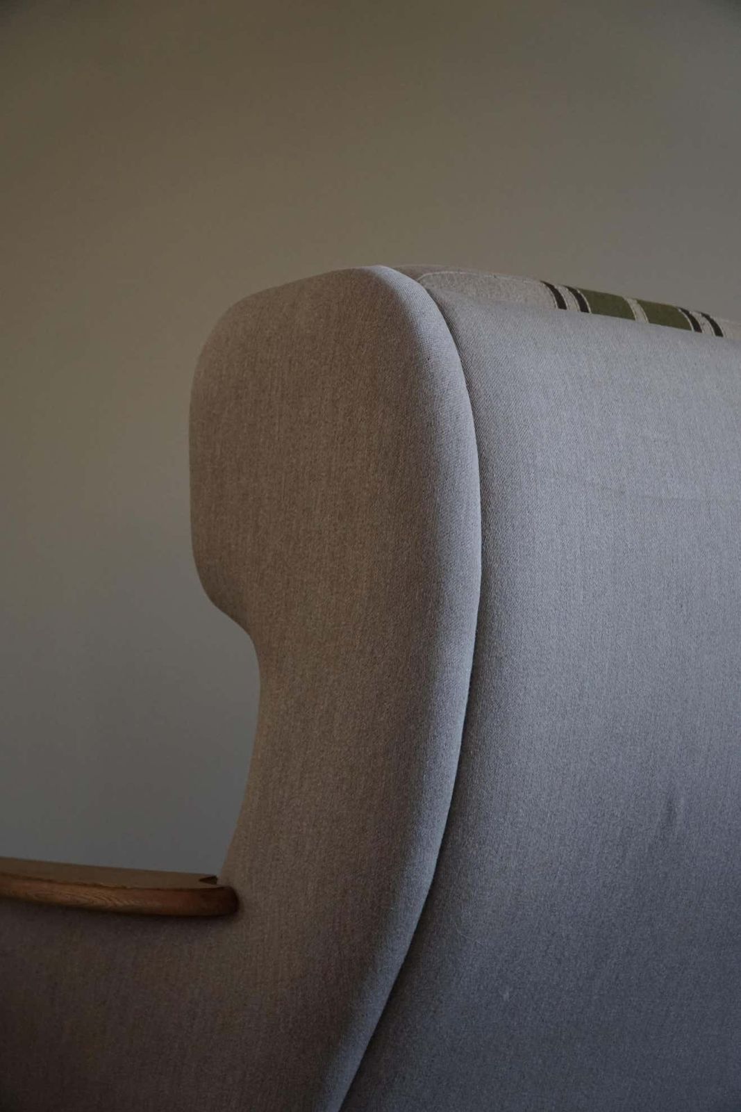 Pair Of Danish Modern Highback Lounge Chairs In Style Of Henning Kjærnulf, 1960s photo vintage