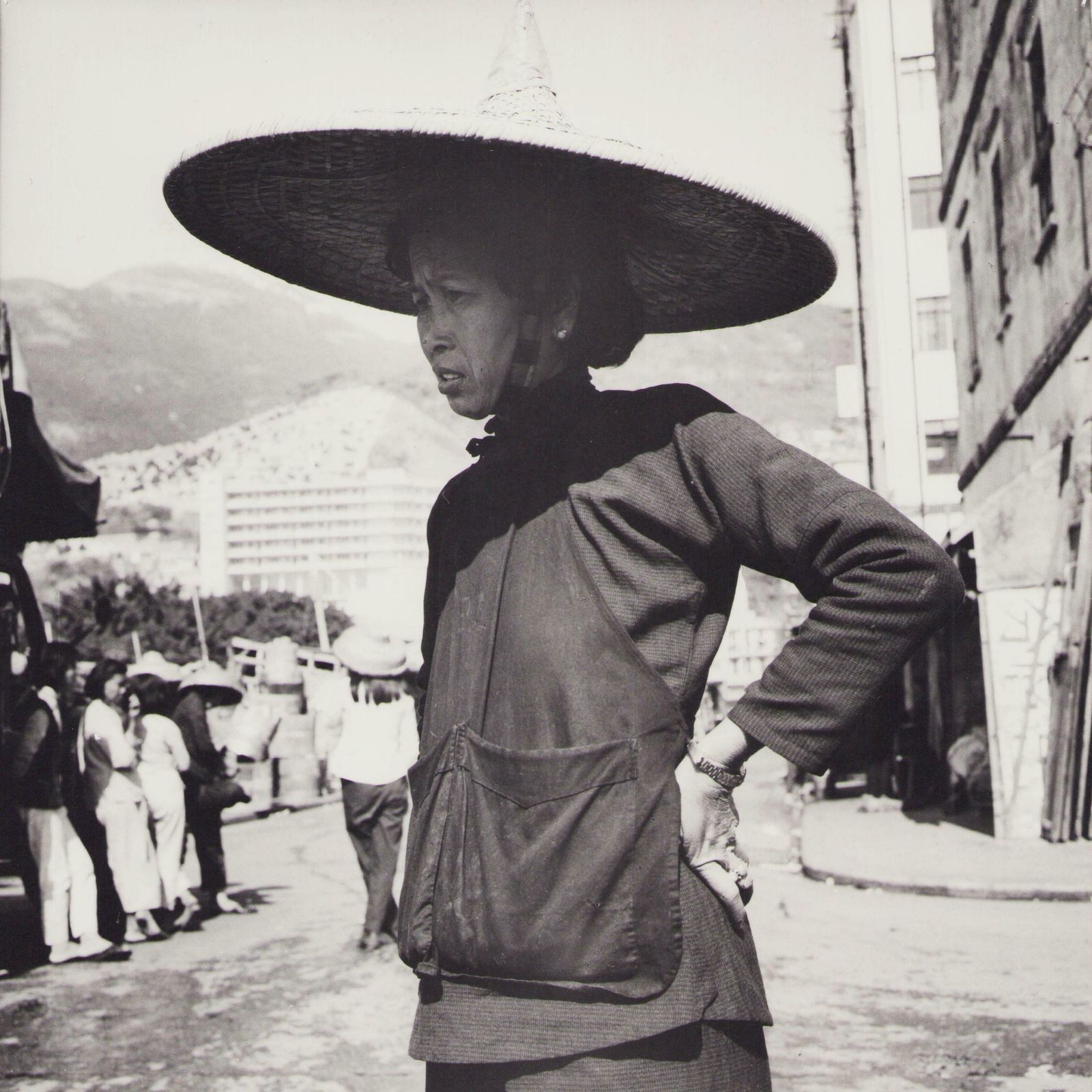 Hanna Seidel Hong Kong, Woman, Street, Black And White Photograph, 1960s