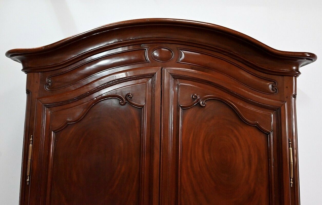 Exceptional Scriban Chest Of Drawers From Port Nantais In Mahogany – 1750 photo vinterior